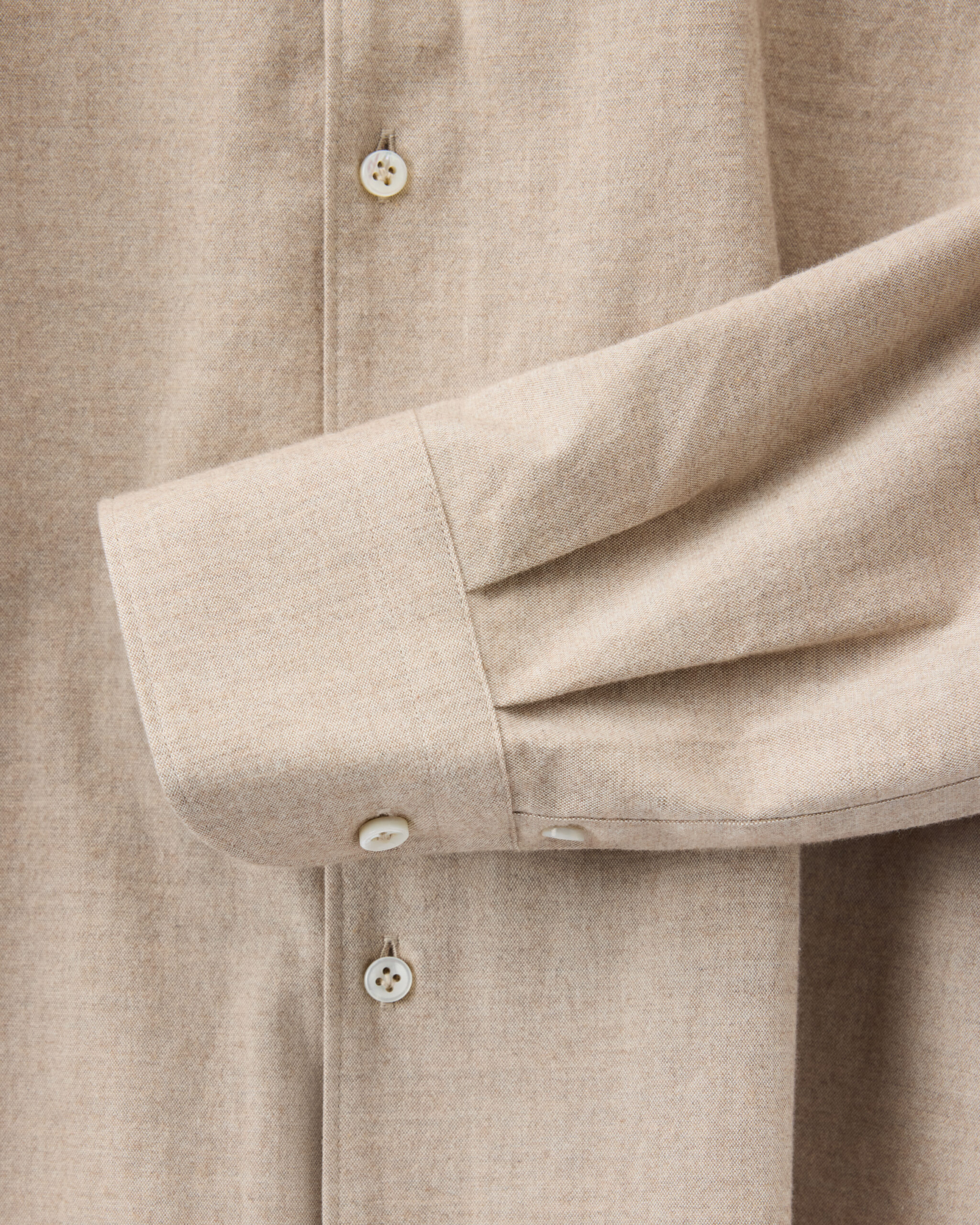 RTW Contemporary Shirt sandstone beige brushed cotton Flannel image 3