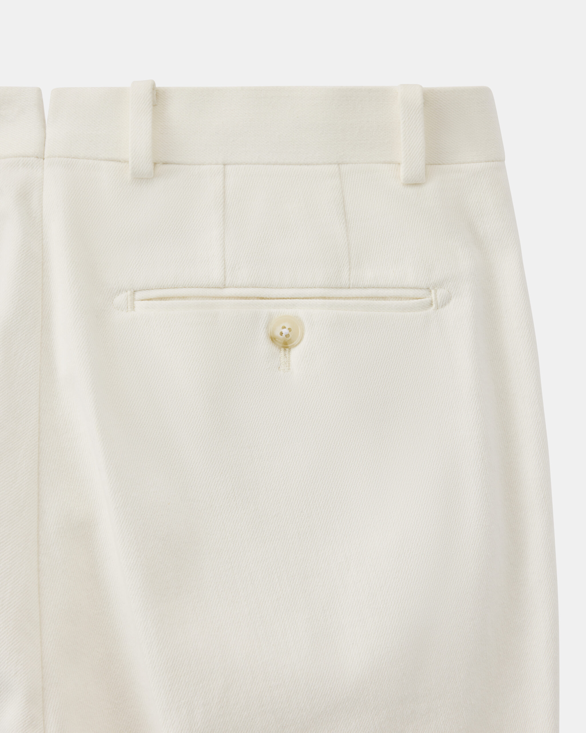 Custom Made Dress Trouser Off White Heavy Cotton Twill image 3