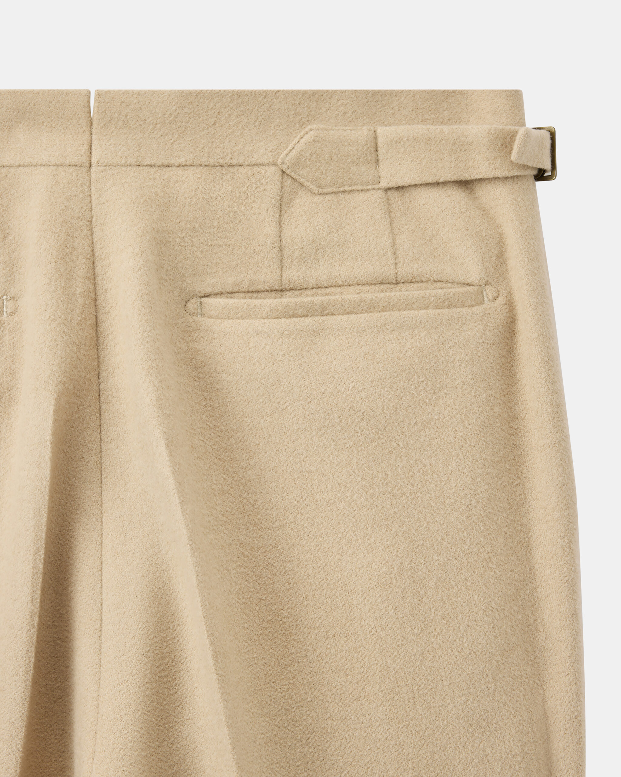 Custom Made Trouser soft beige 330 pure baby camel wool image 3