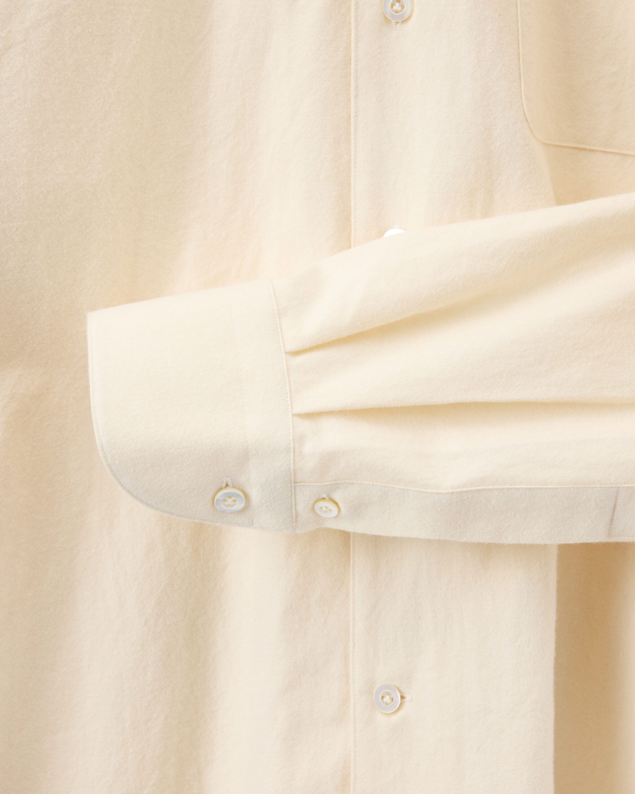 Custom Made shirt off white brushed cotton flannel image 3