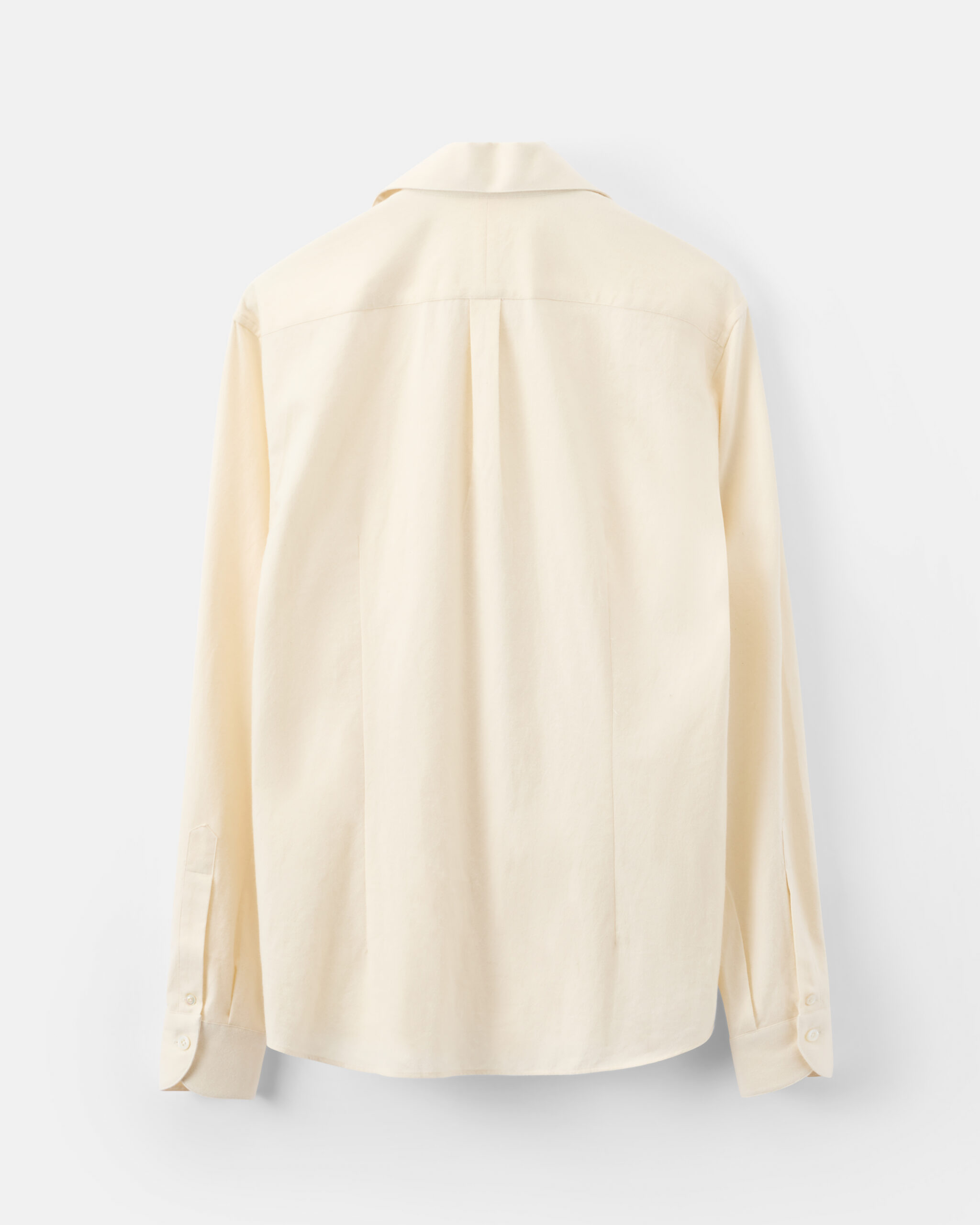 Custom Made shirt off white brushed cotton flannel image 4