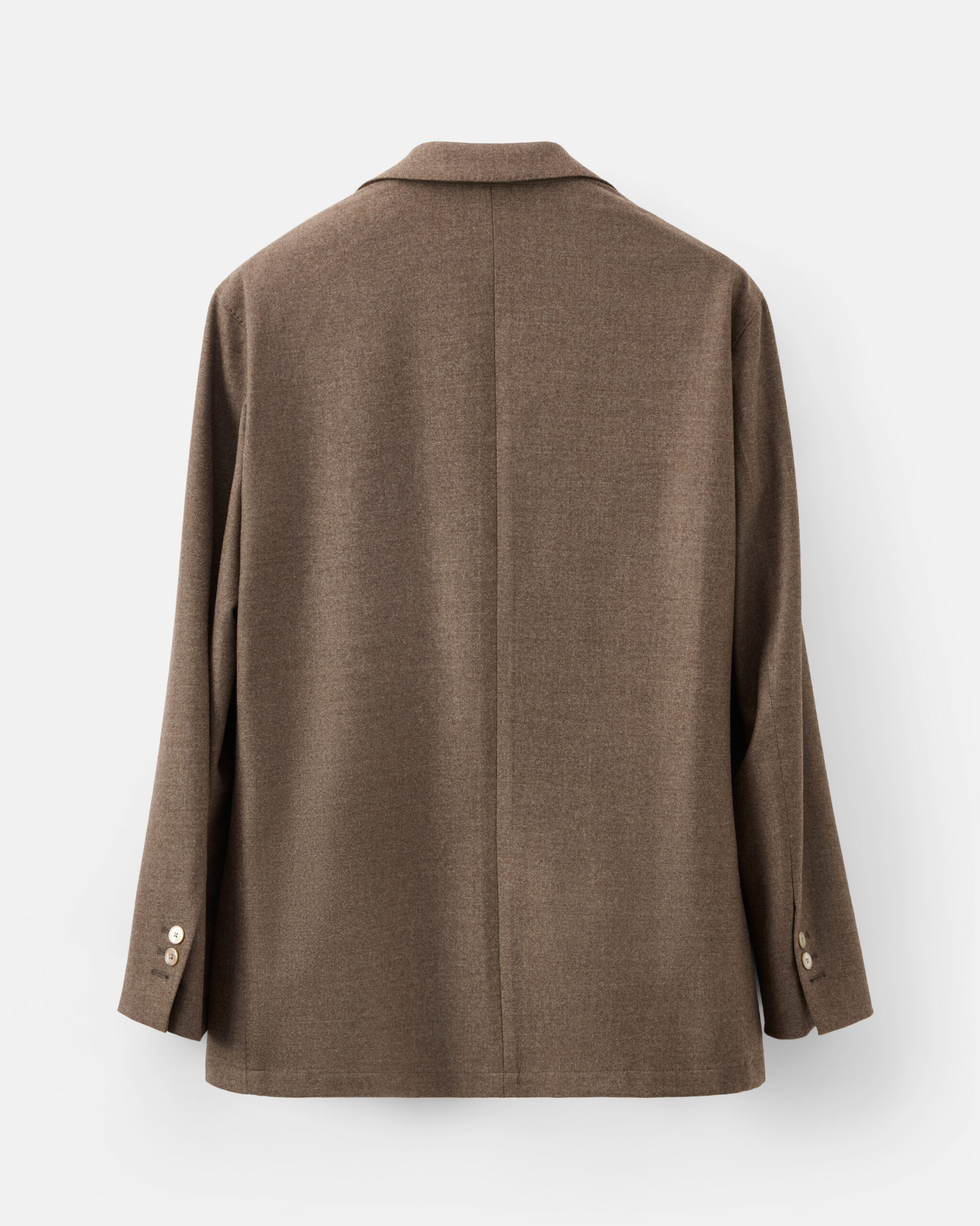 Custom Made Soft Jacket Taupe brown superfine brushed wool flannel image 4