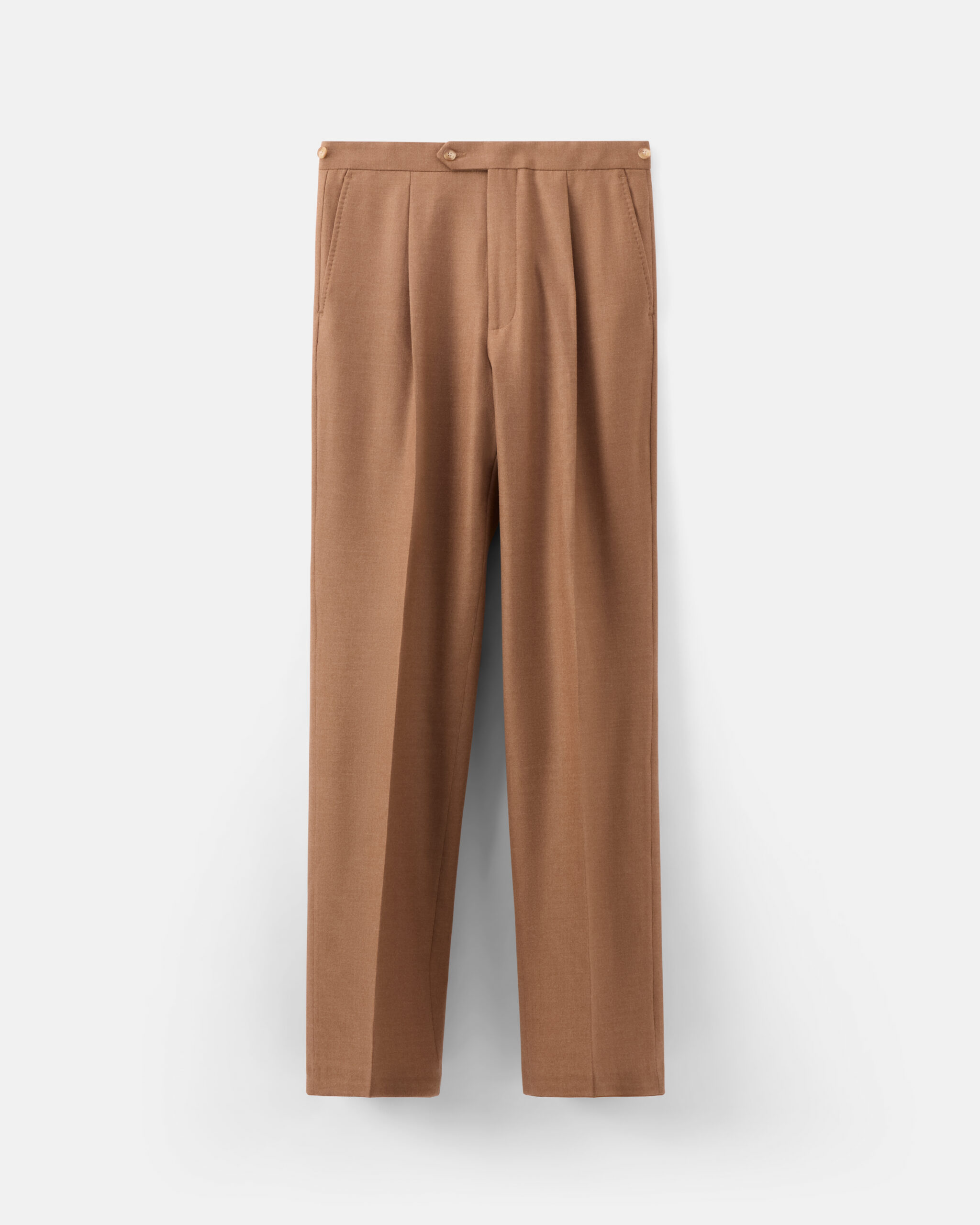 Custom Made Soft Suit Camel brown brushed wool flannel image 6