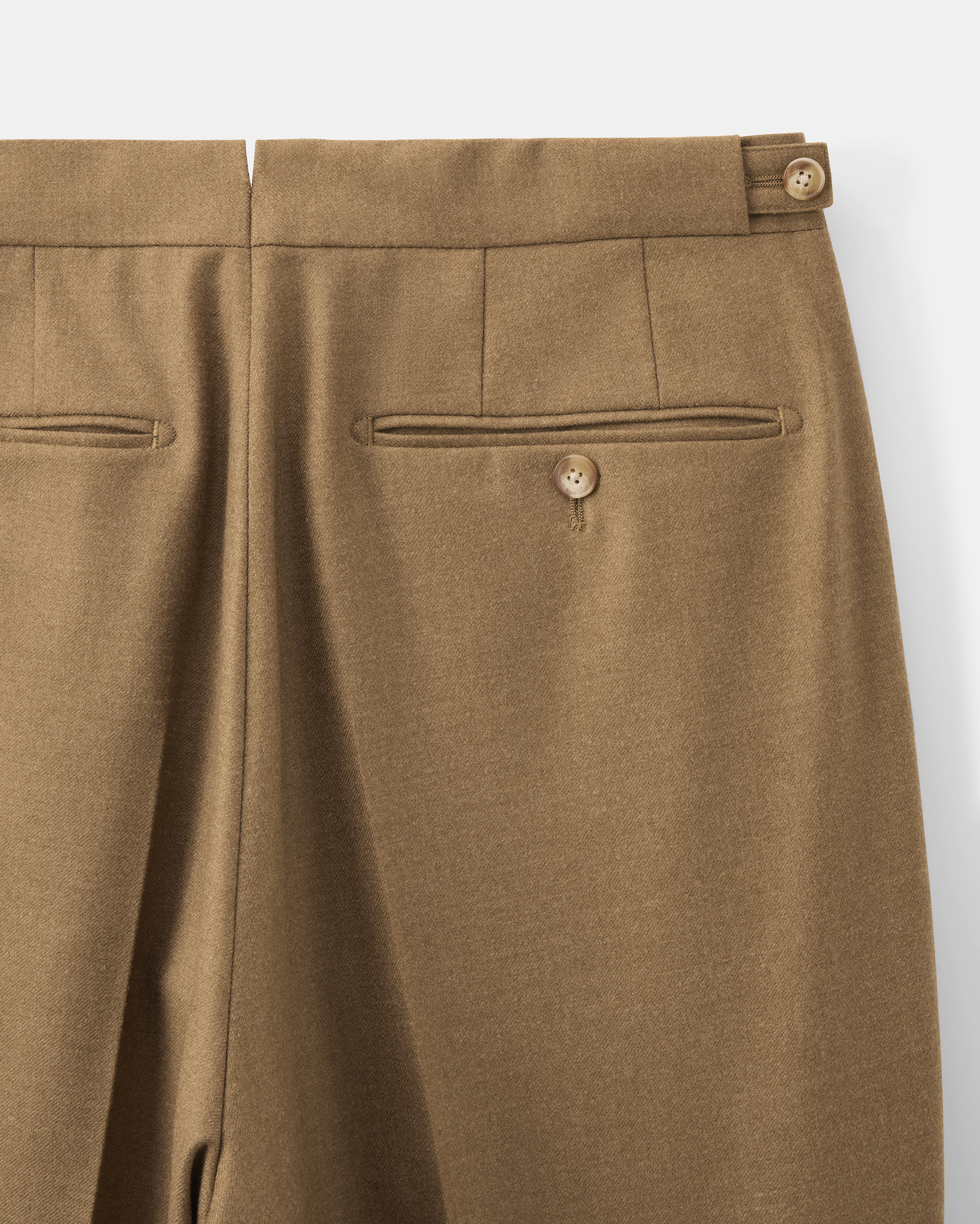 Custom Made Soft Suit Camel brown brushed wool flannel image 8