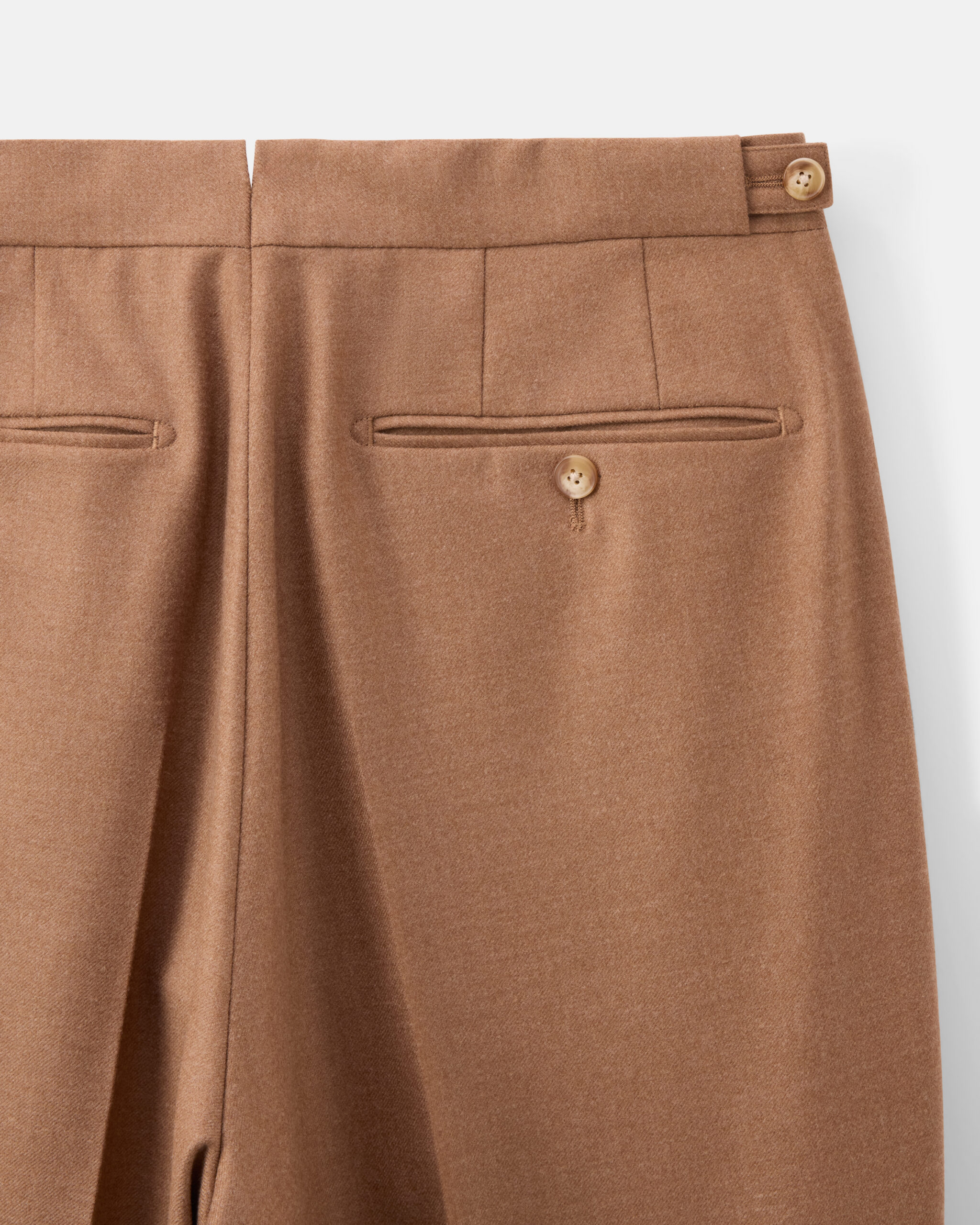 Custom Made Soft Suit Camel brown brushed wool flannel image 8
