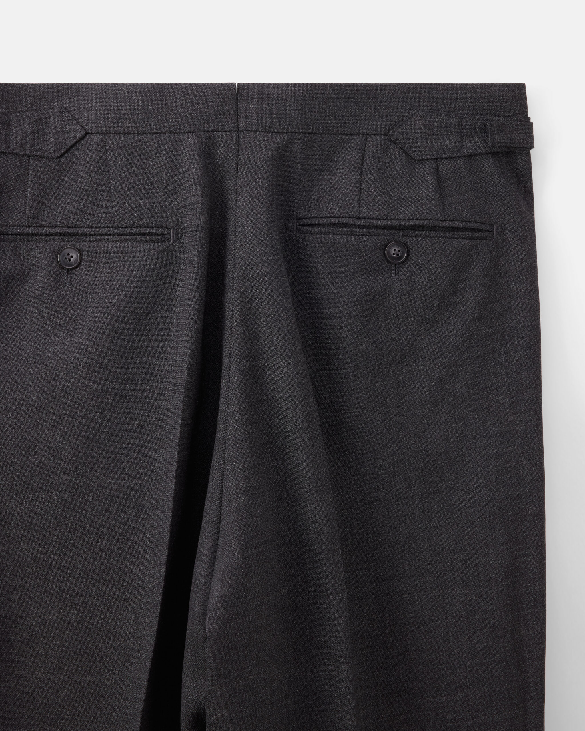 Custom Made Fresco Trouser in Anthracite Grey High Twist Wool image 3