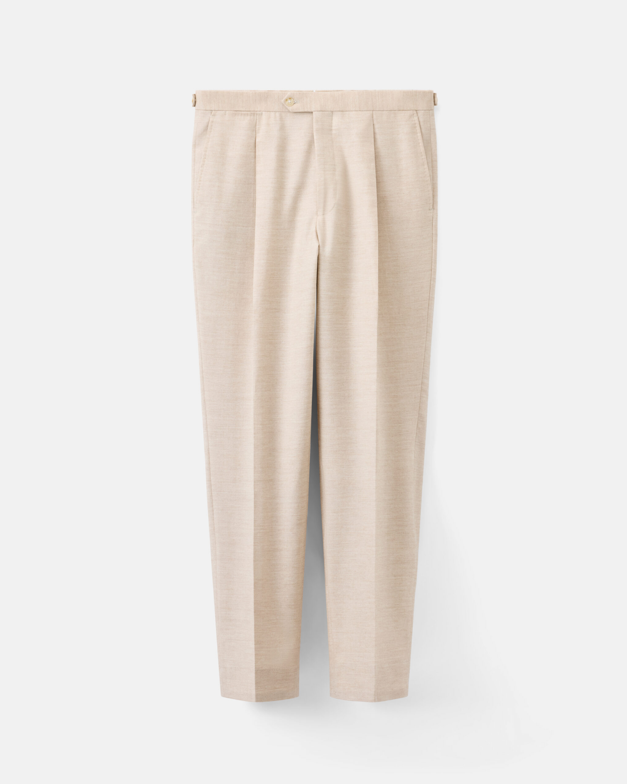 Custom Made Soft Suit oatmeal Cashmere, Lyocell Wool stretch image 6
