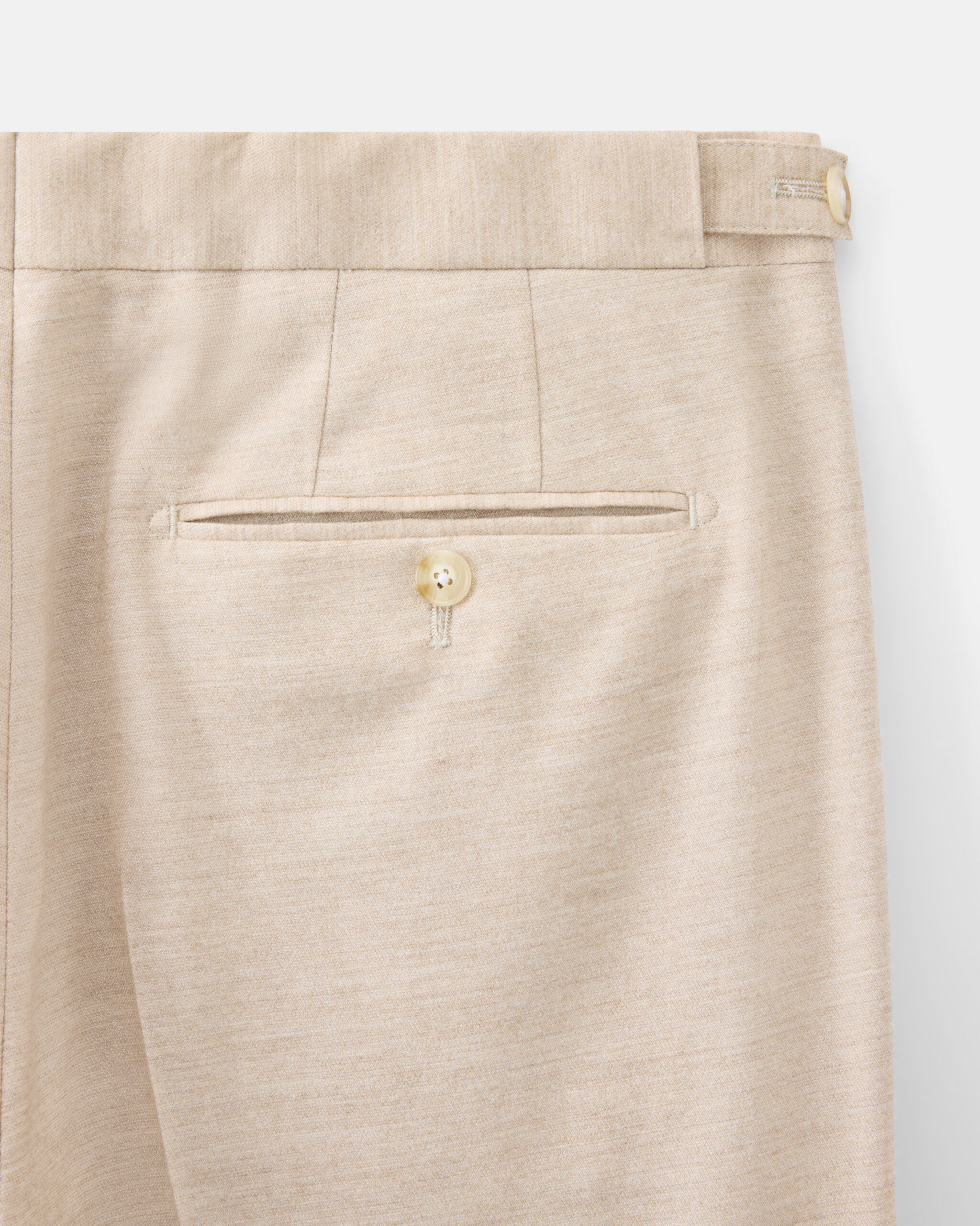 Custom Made Soft Suit oatmeal Cashmere, Lyocell Wool stretch image 8