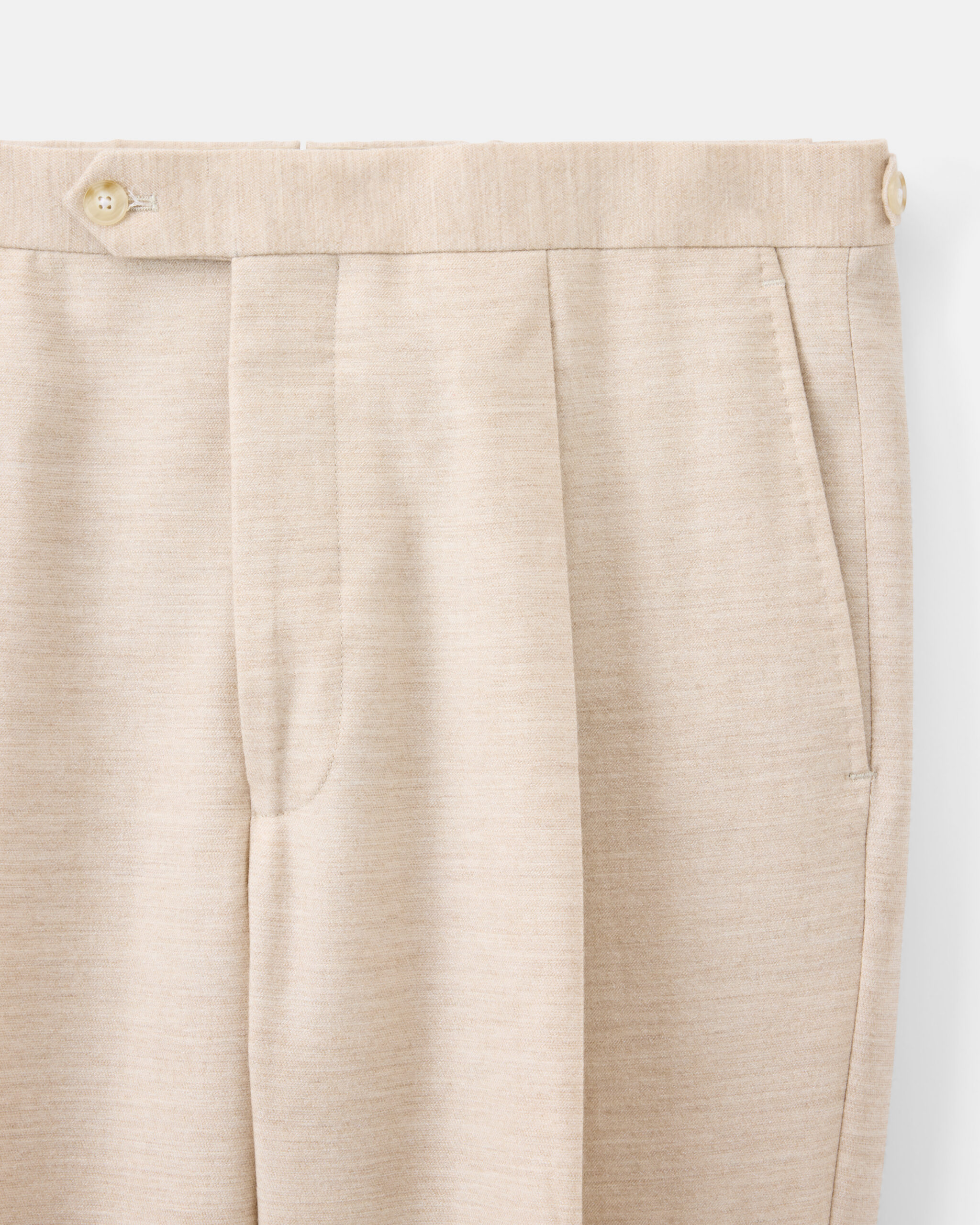 Custom Made Soft Suit oatmeal Cashmere, Lyocell Wool stretch image 7