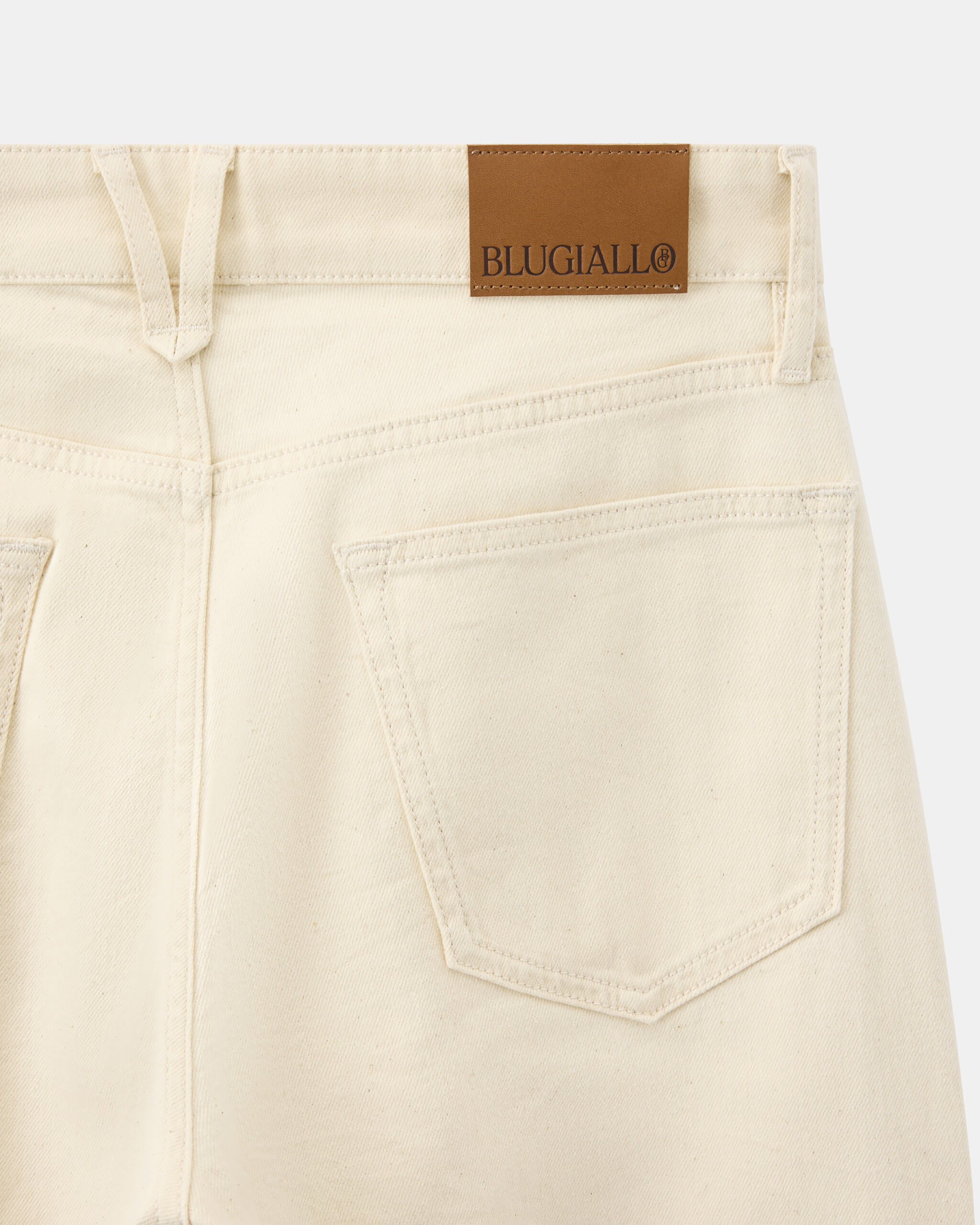Custom Made 'Sloanie' Jeans Ecru Selvedge Denim stretch image 3