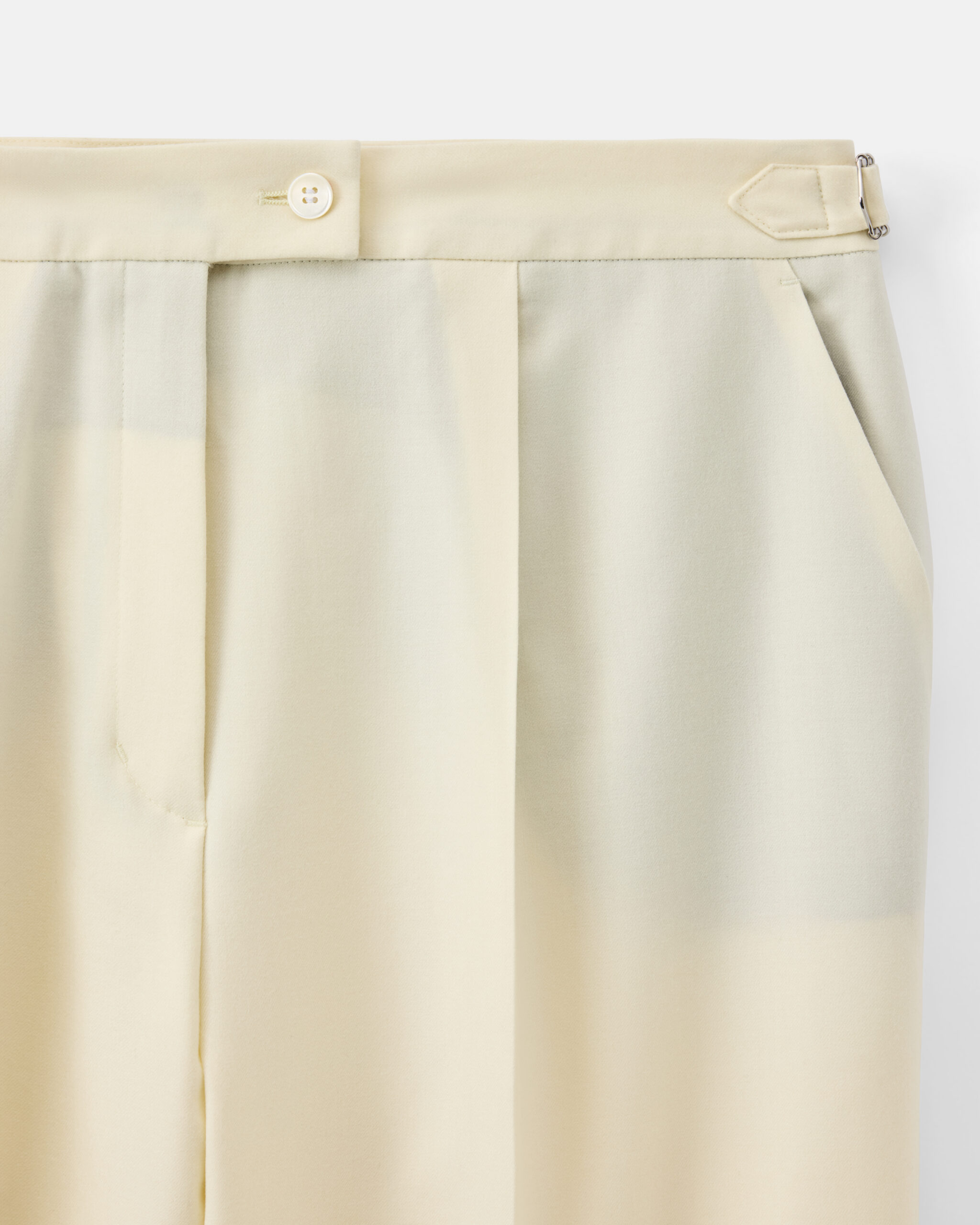 Custom Made 'Perennial' suit creme white brushed wool flannel image 6