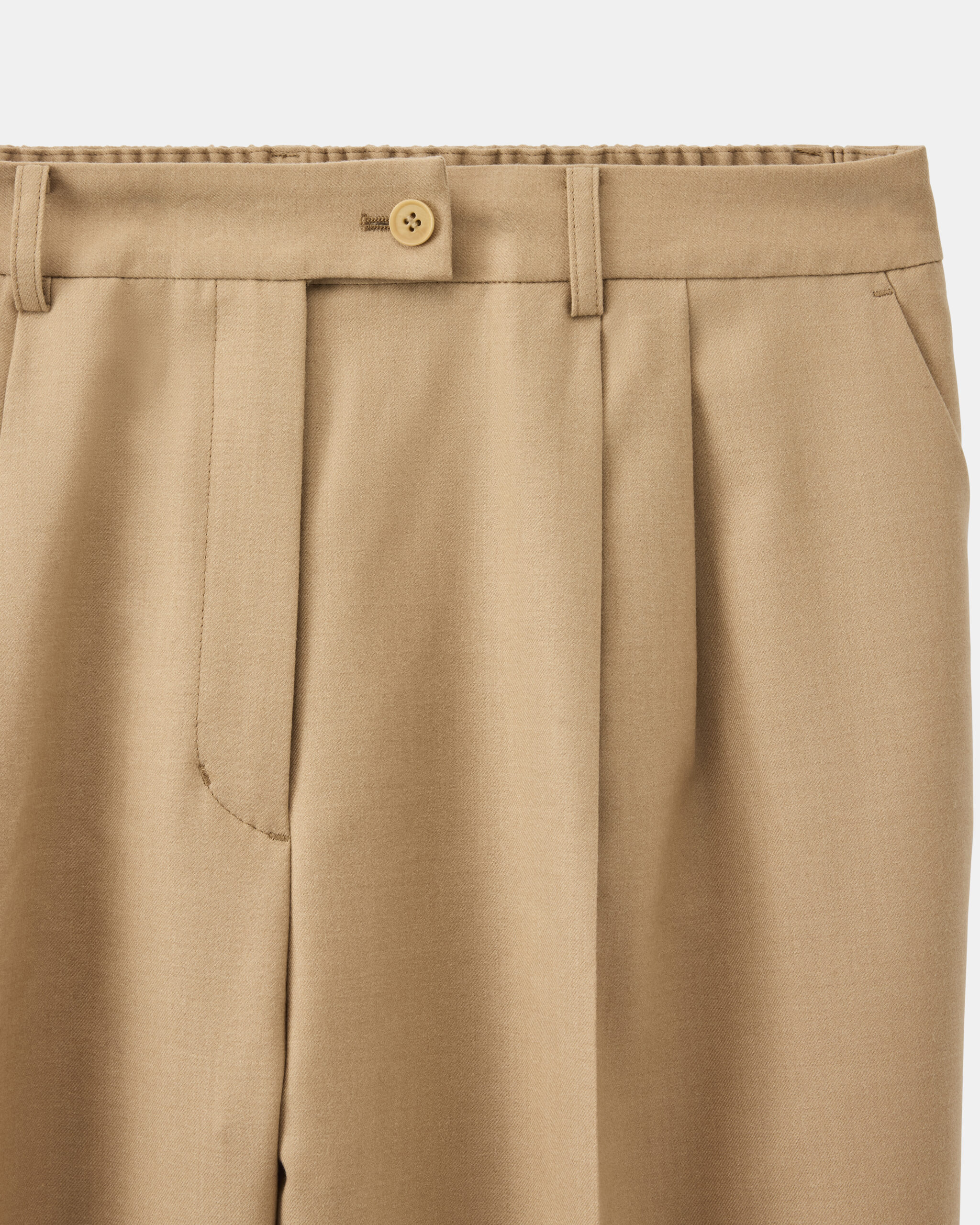 Custom Made Shirt Suit khaki beige camel brushed wool flannel image 6