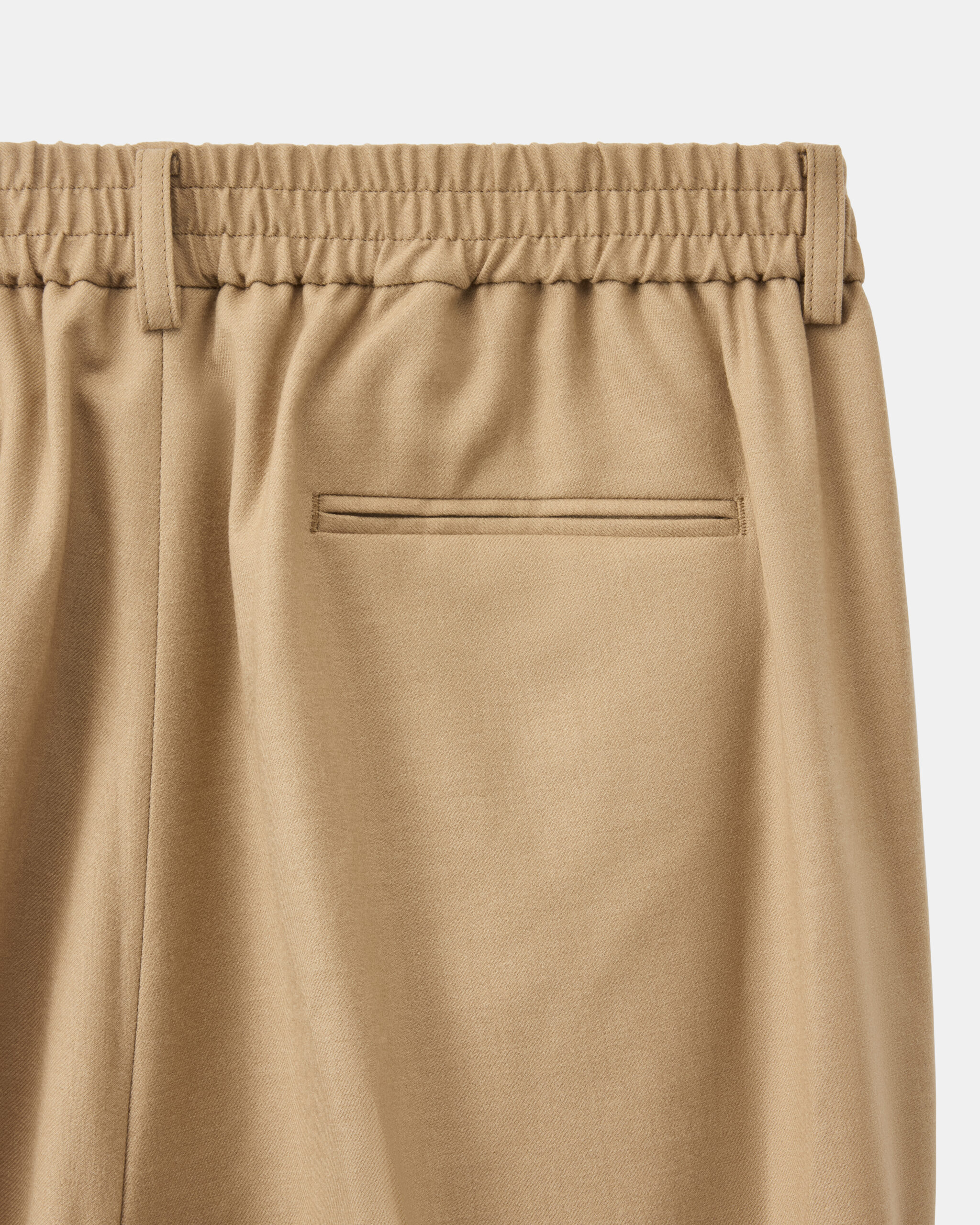 Custom Made 'Straight cut' trouser camel brown brushed wool flannel image 3