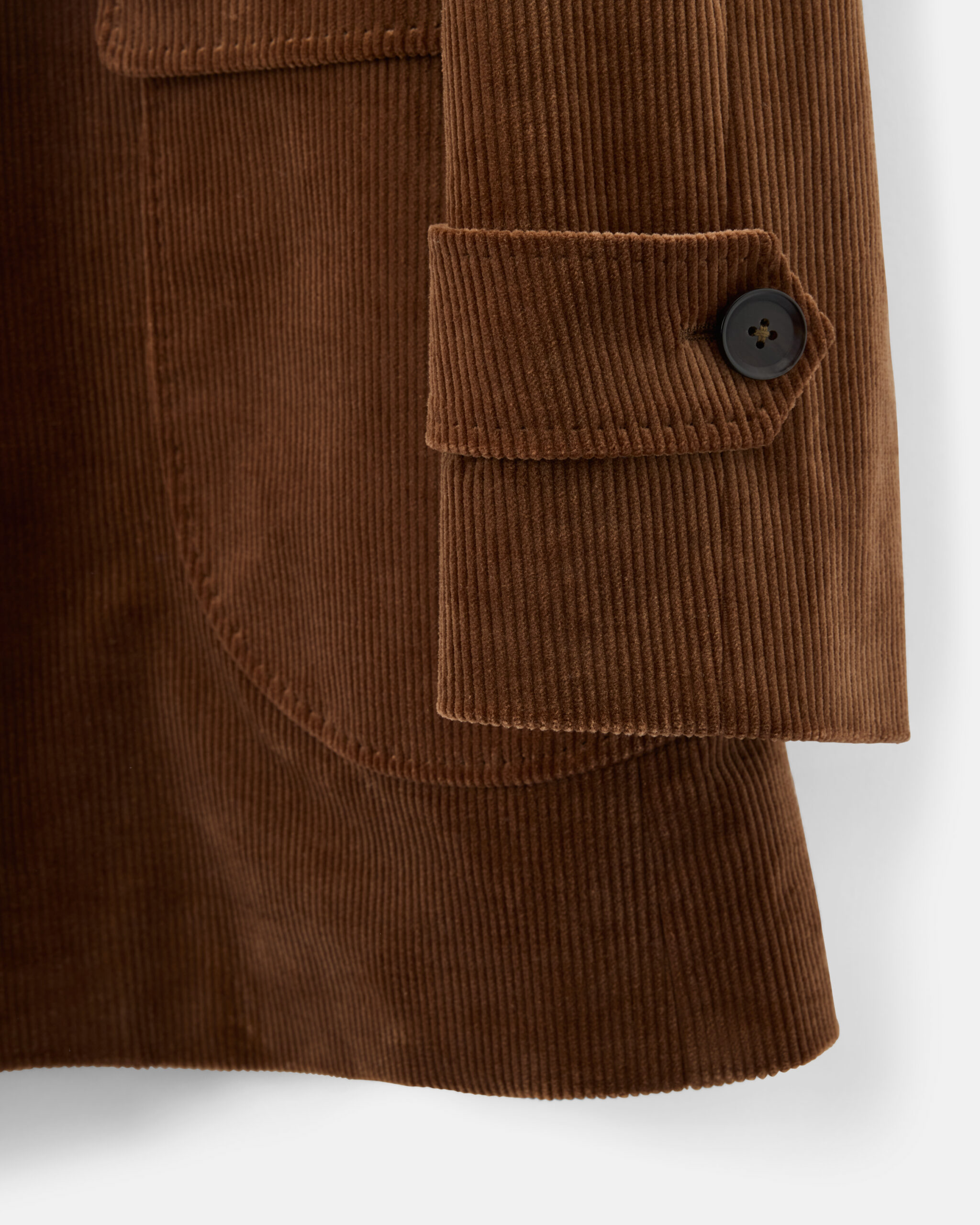 Custom Made 'WKND' City Jacket Leaf Brown heavy cotton corduroy image 4