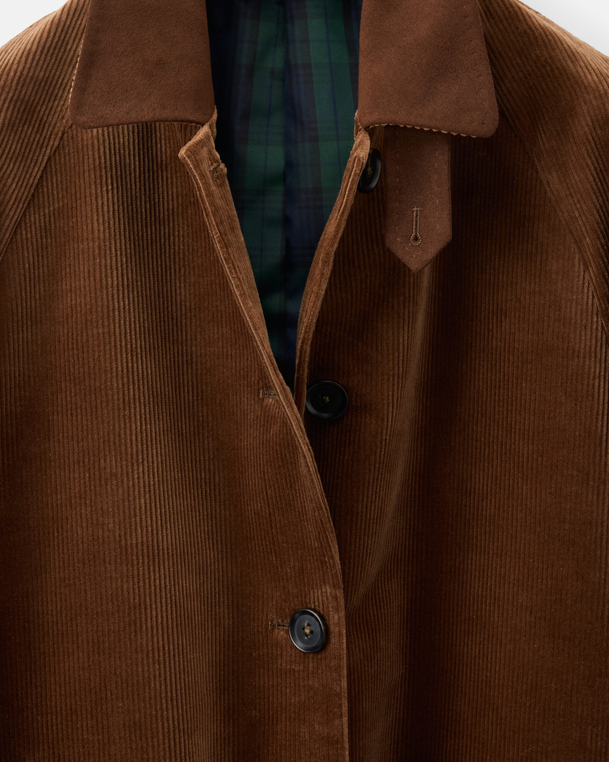 Custom Made 'WKND' City Jacket Leaf Brown heavy cotton corduroy image 3