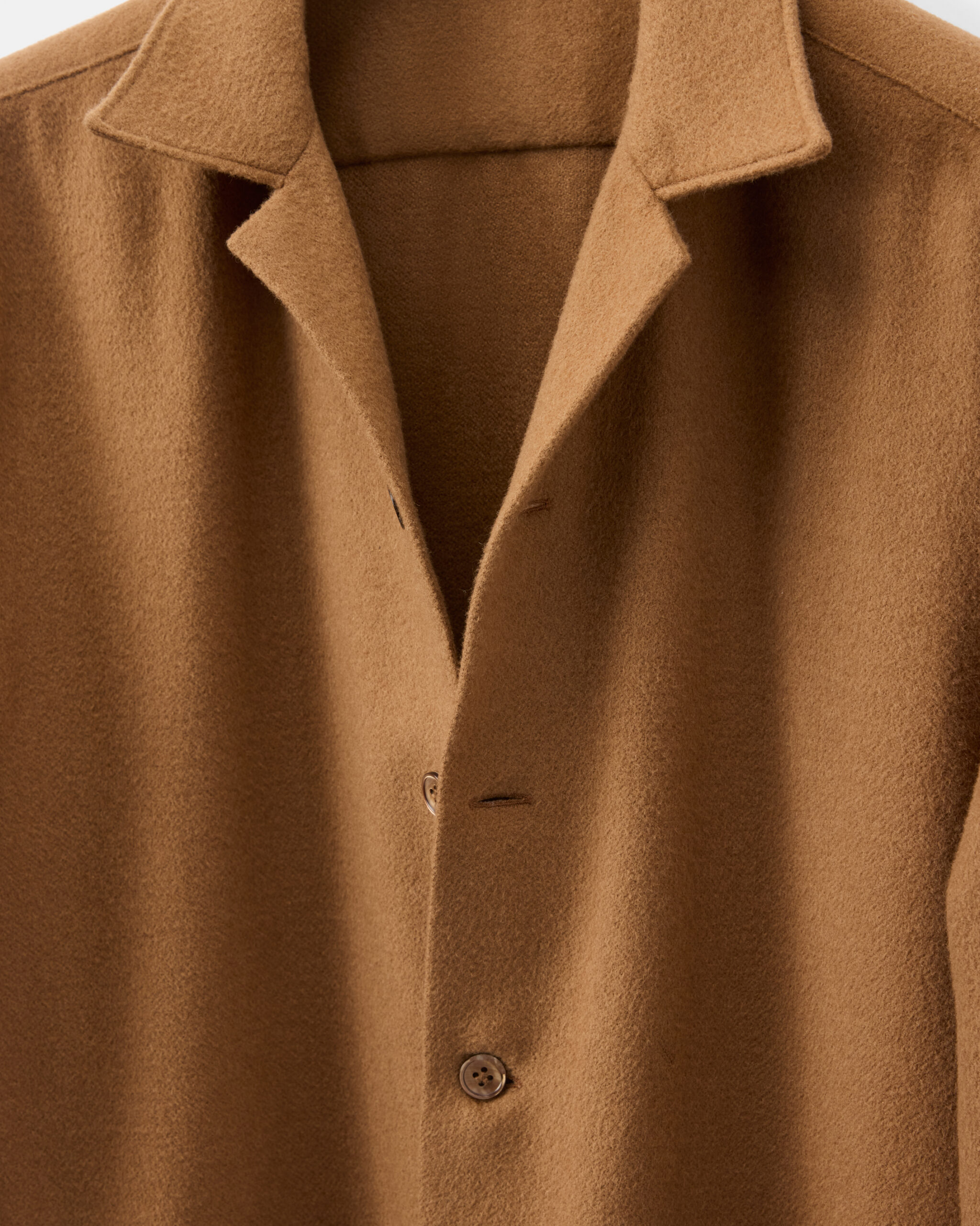 Custom Made Shirt Jacket 330 Camel Brown Pure Baby Camel Wool image 3