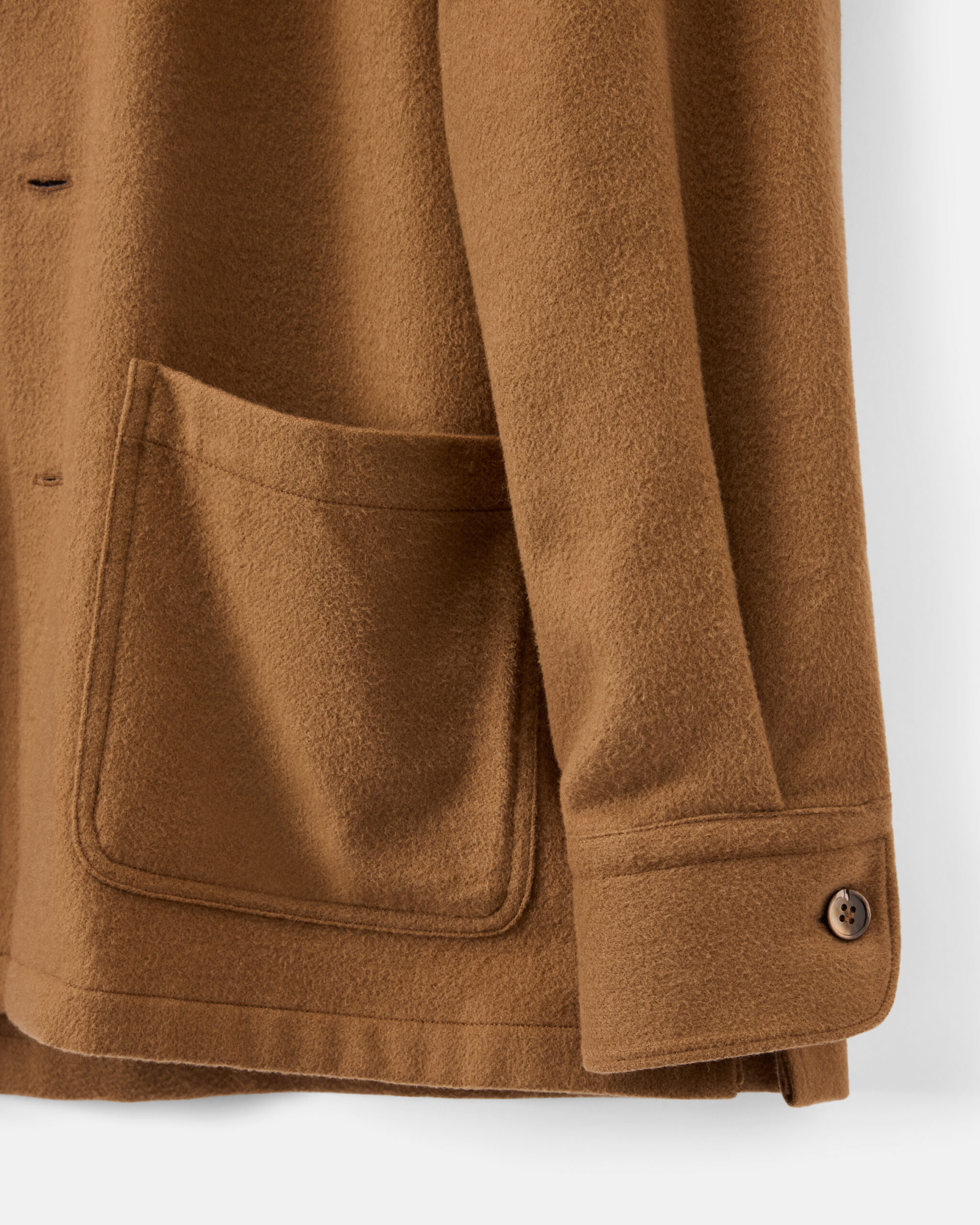 Custom Made Shirt Jacket 330 Camel Brown Pure Baby Camel Wool image 4