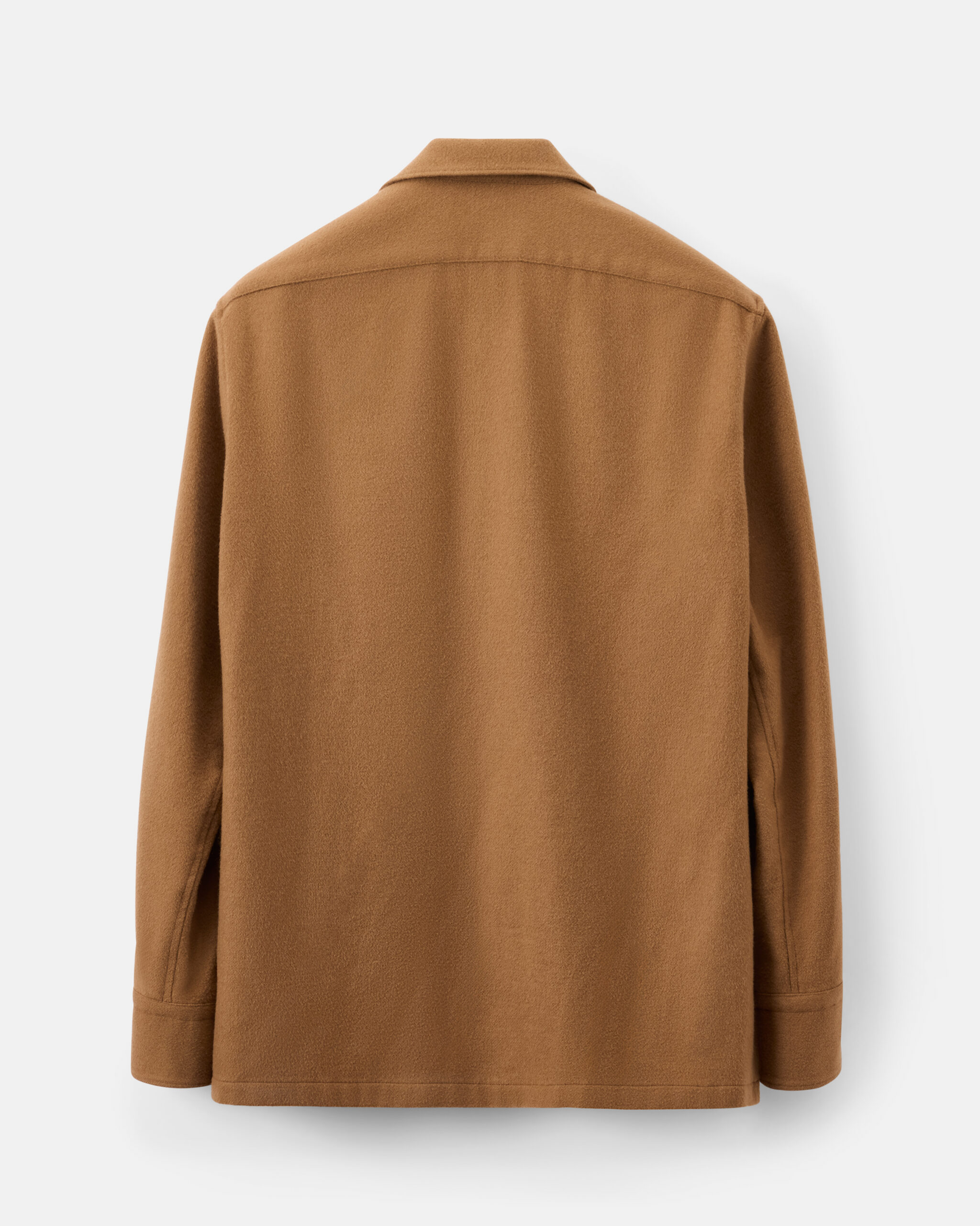 Custom Made Shirt Jacket 330 Camel Brown Pure Baby Camel Wool image 5