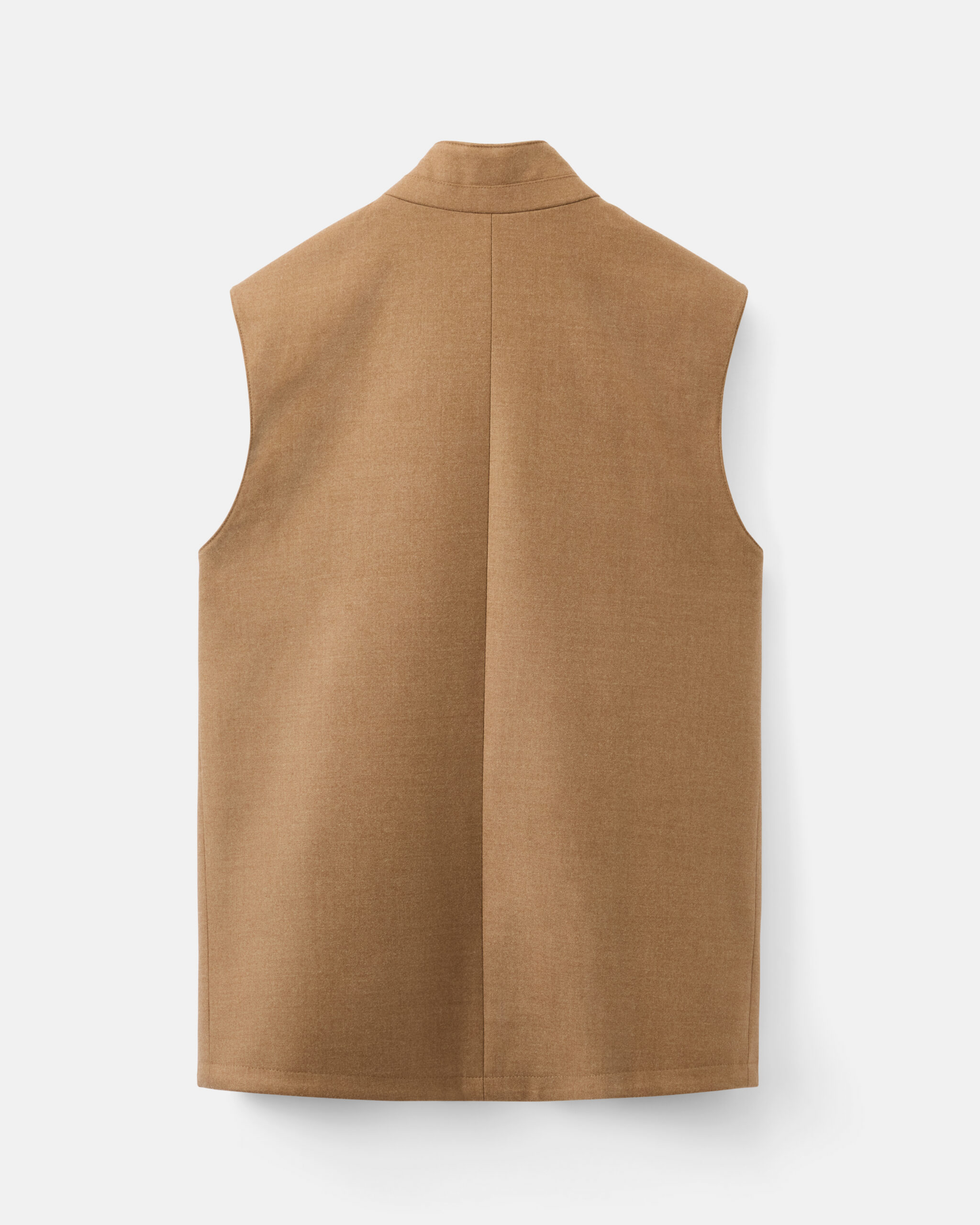 Custom Made hybrid vest Camel brown brushed wool flannel image 5