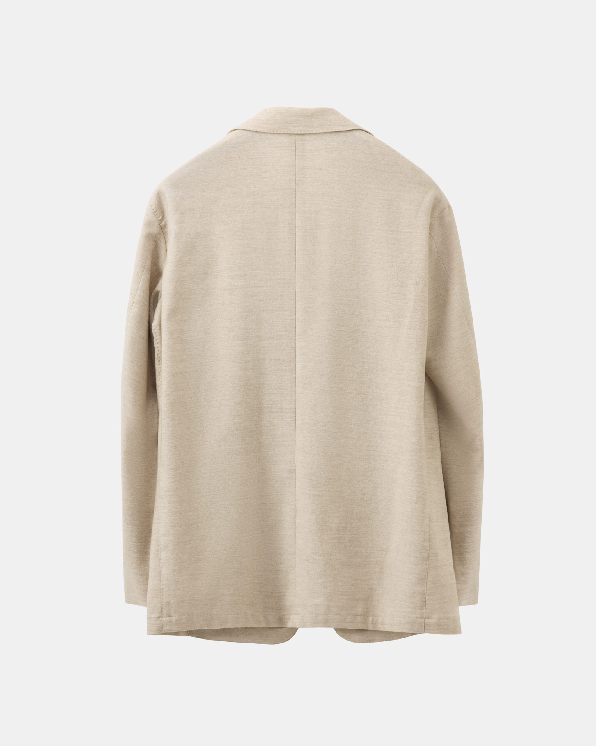 Custom Made Soft Jacket Beige Cashmere, Lyocell Wool stretch image 4
