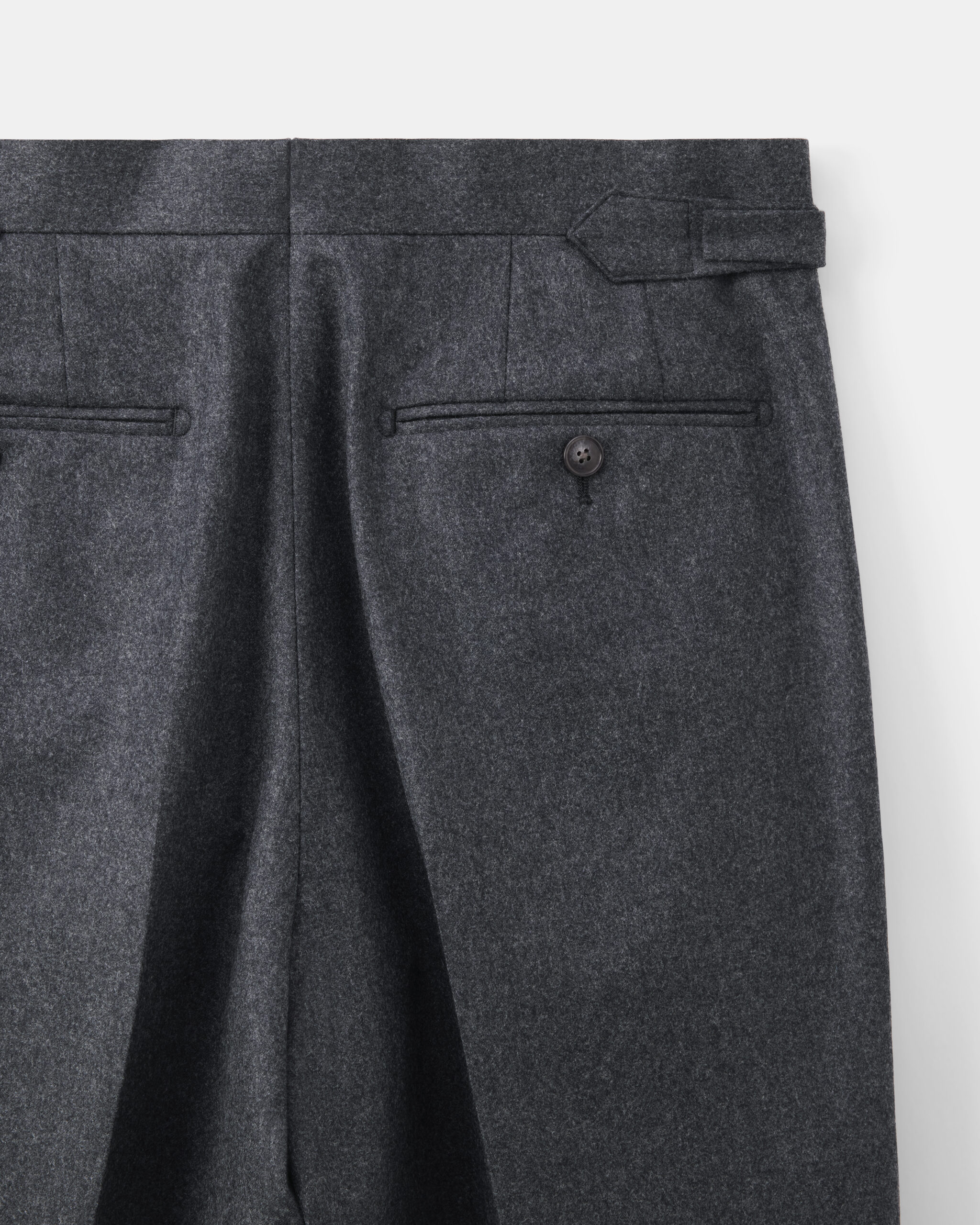 RTW 'Signature' Suit anthracite grey brushed wool flannel image 8