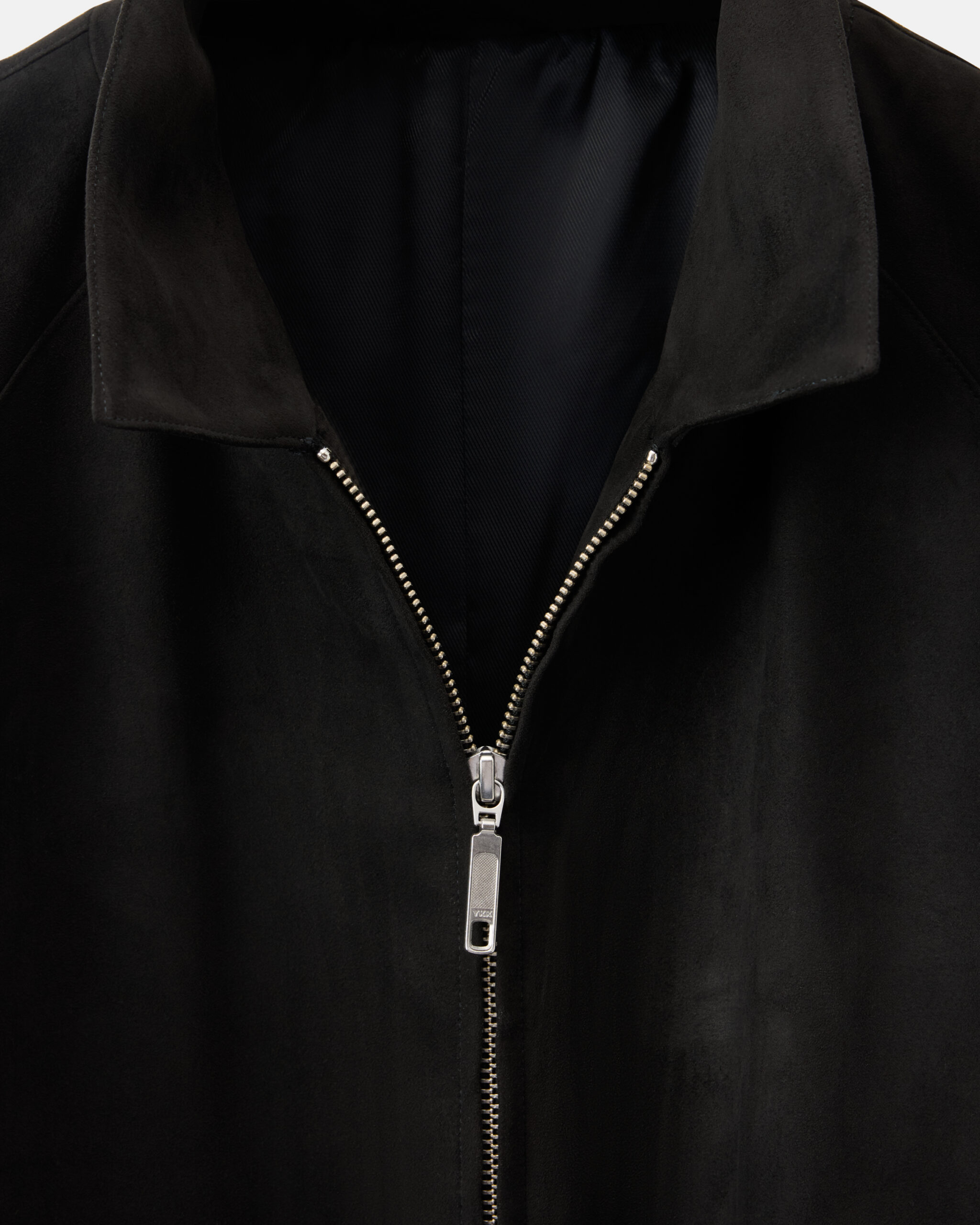 Custom Made 'Sloane' Rancher Jacket Pitch Black Alcantara Suede image 5