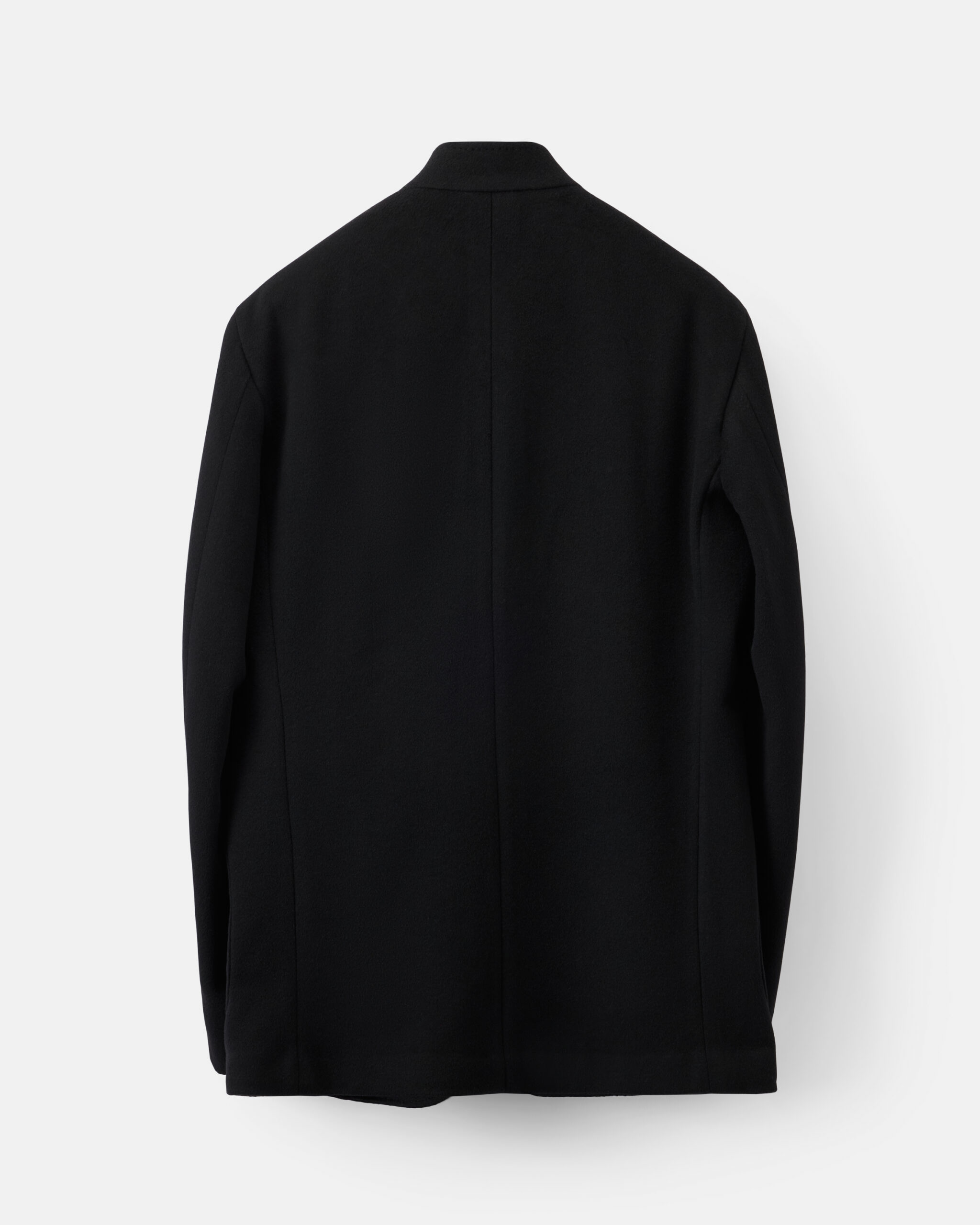 Custom Made 'Nehru' Jacket Nocturnal Black Pure Cashmere image 6