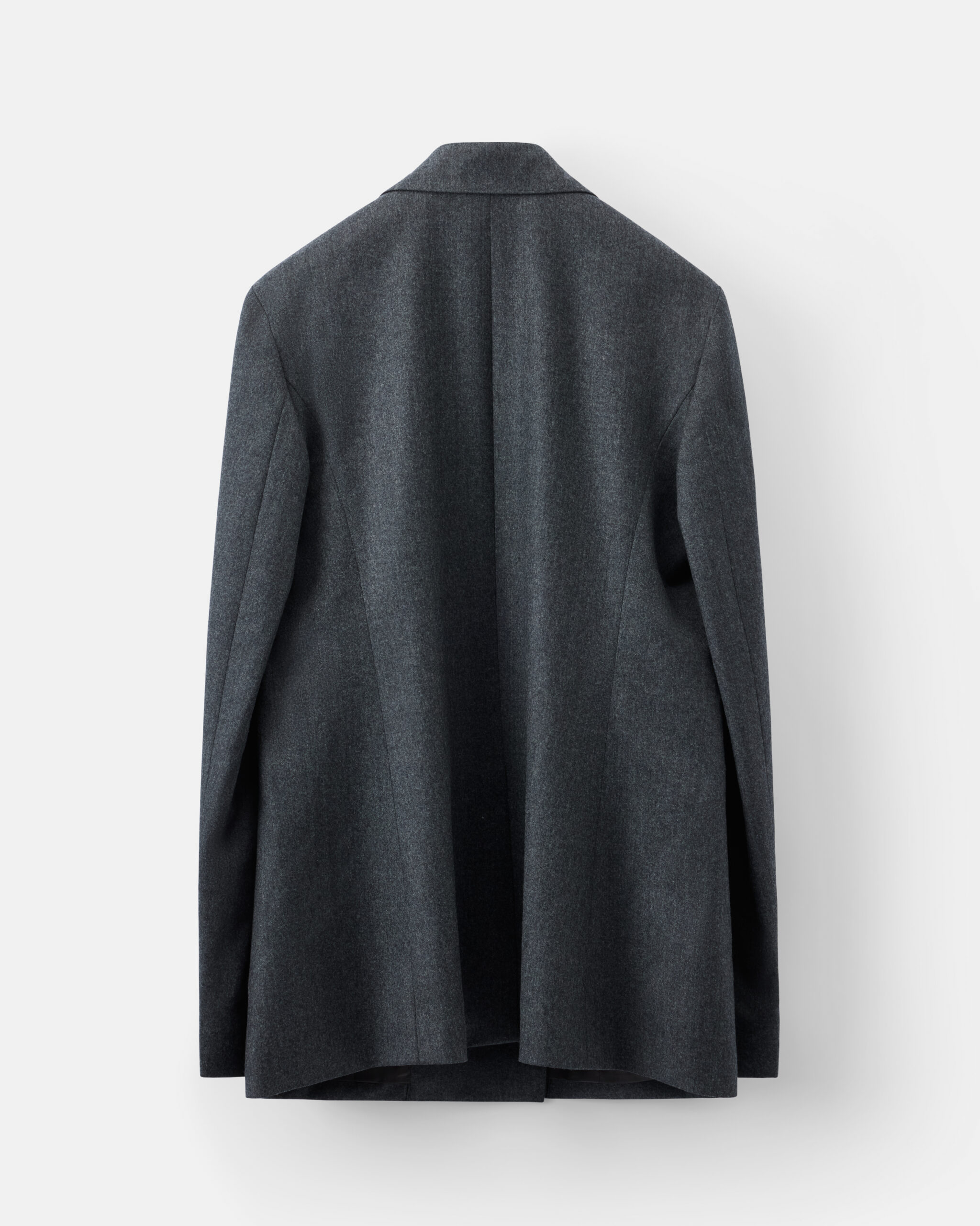 Custom Made 'Signature' suit dark grey brushed wool flannel image 3