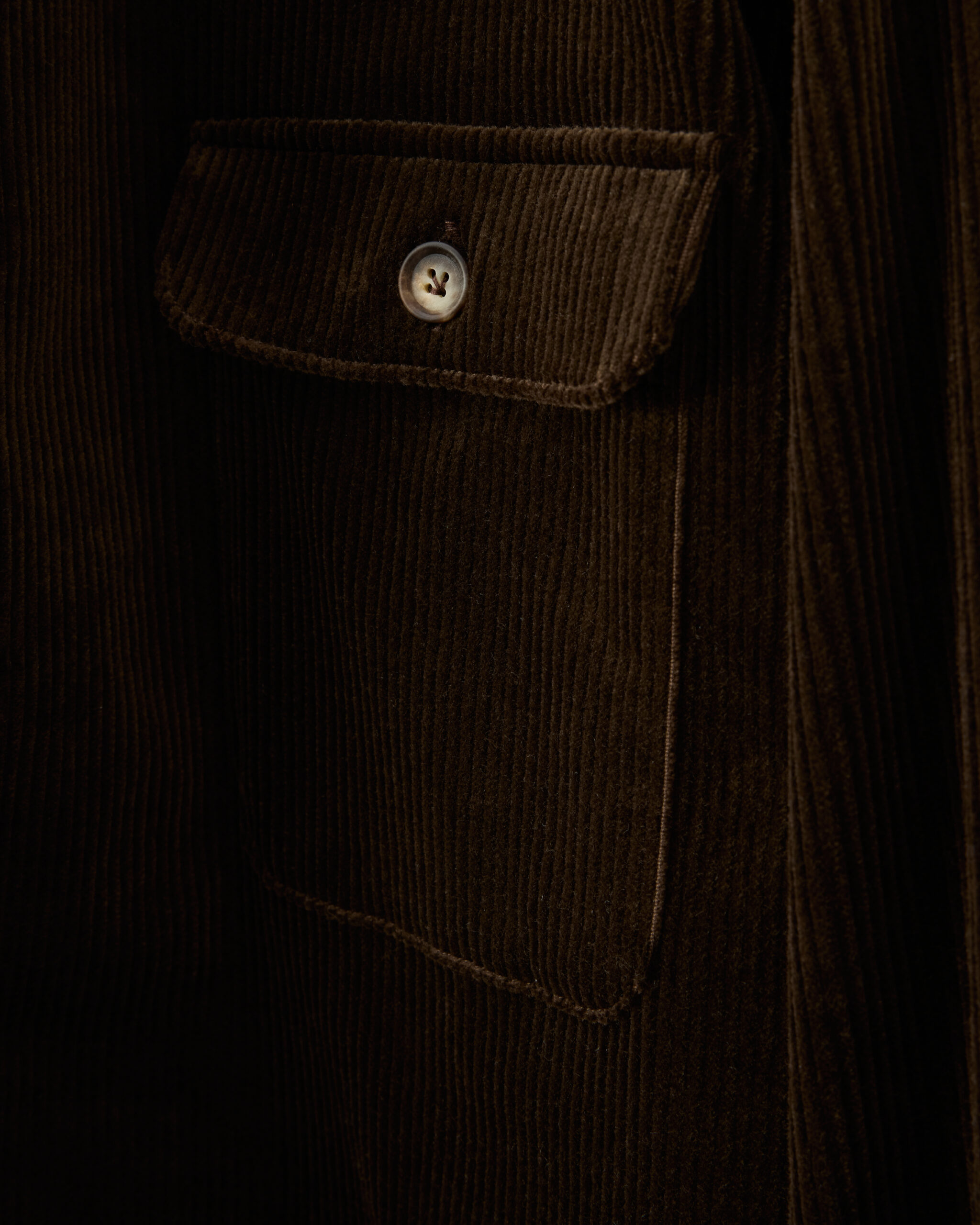 Custom Made Shirt Suit autumn brown heavy cotton corduroy image 4