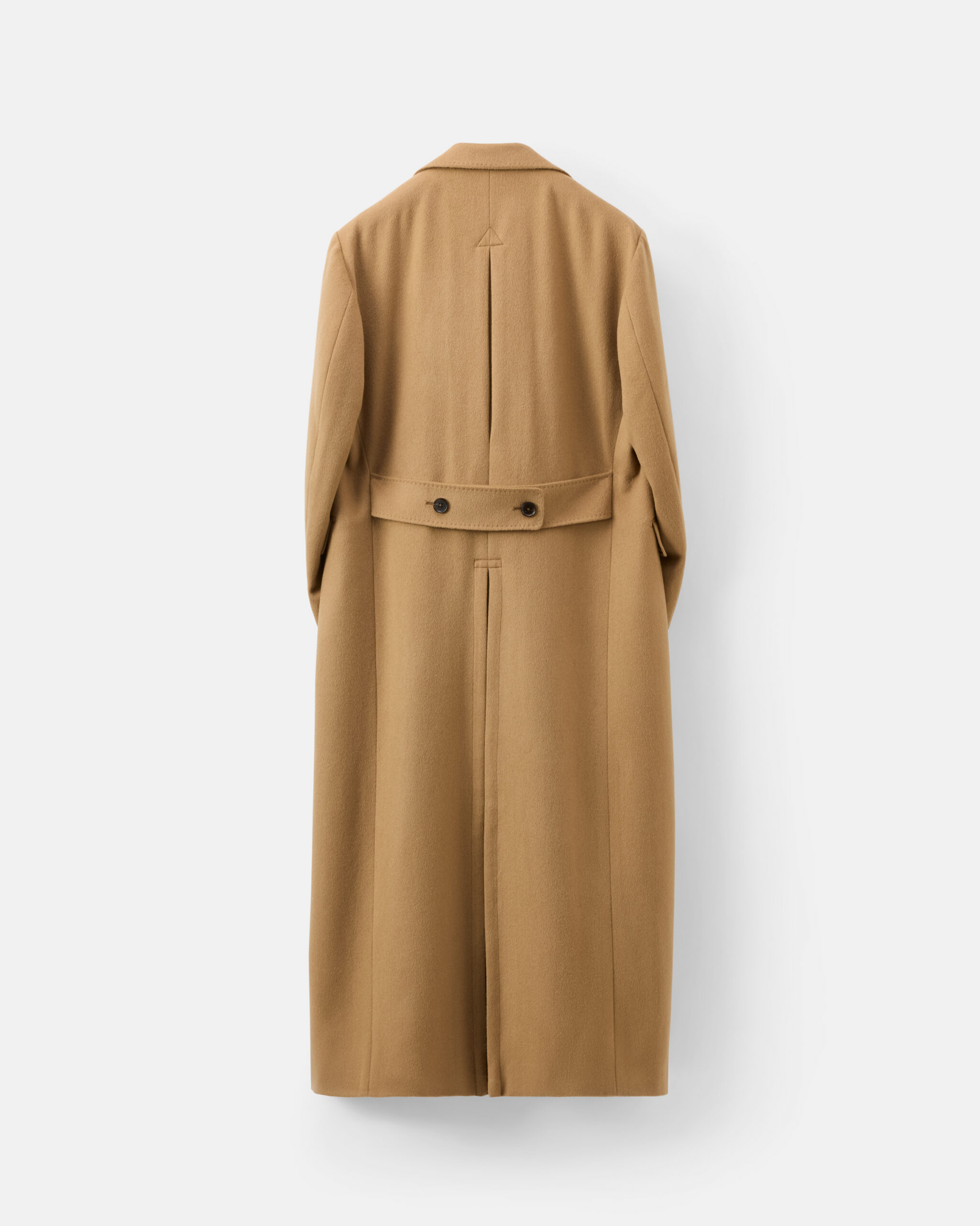 Custom Made 'Signature' Overcoat Beige Camel brushed wool & cashmere image 3