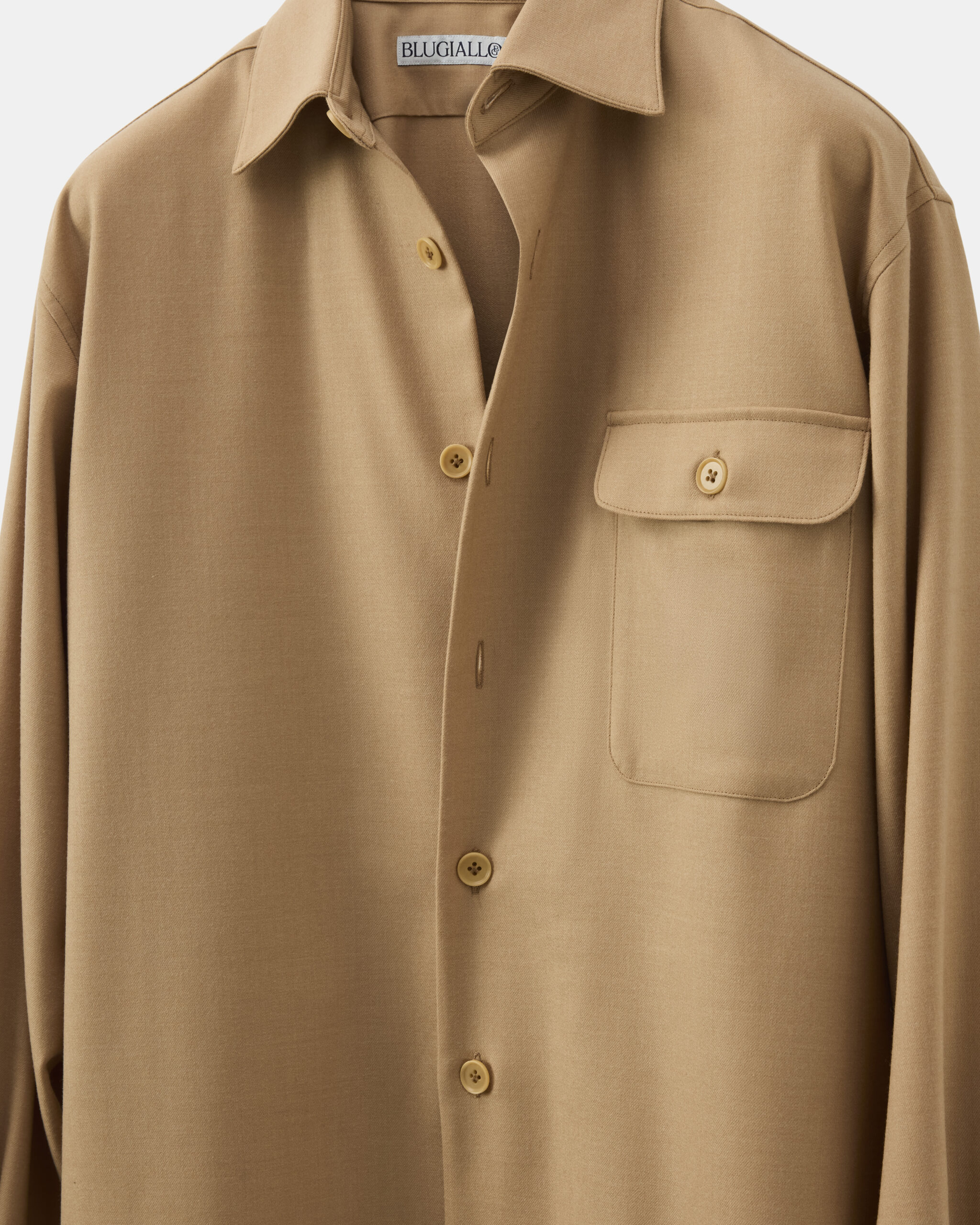 Custom Made Shirt Suit khaki beige camel brushed wool flannel image 3