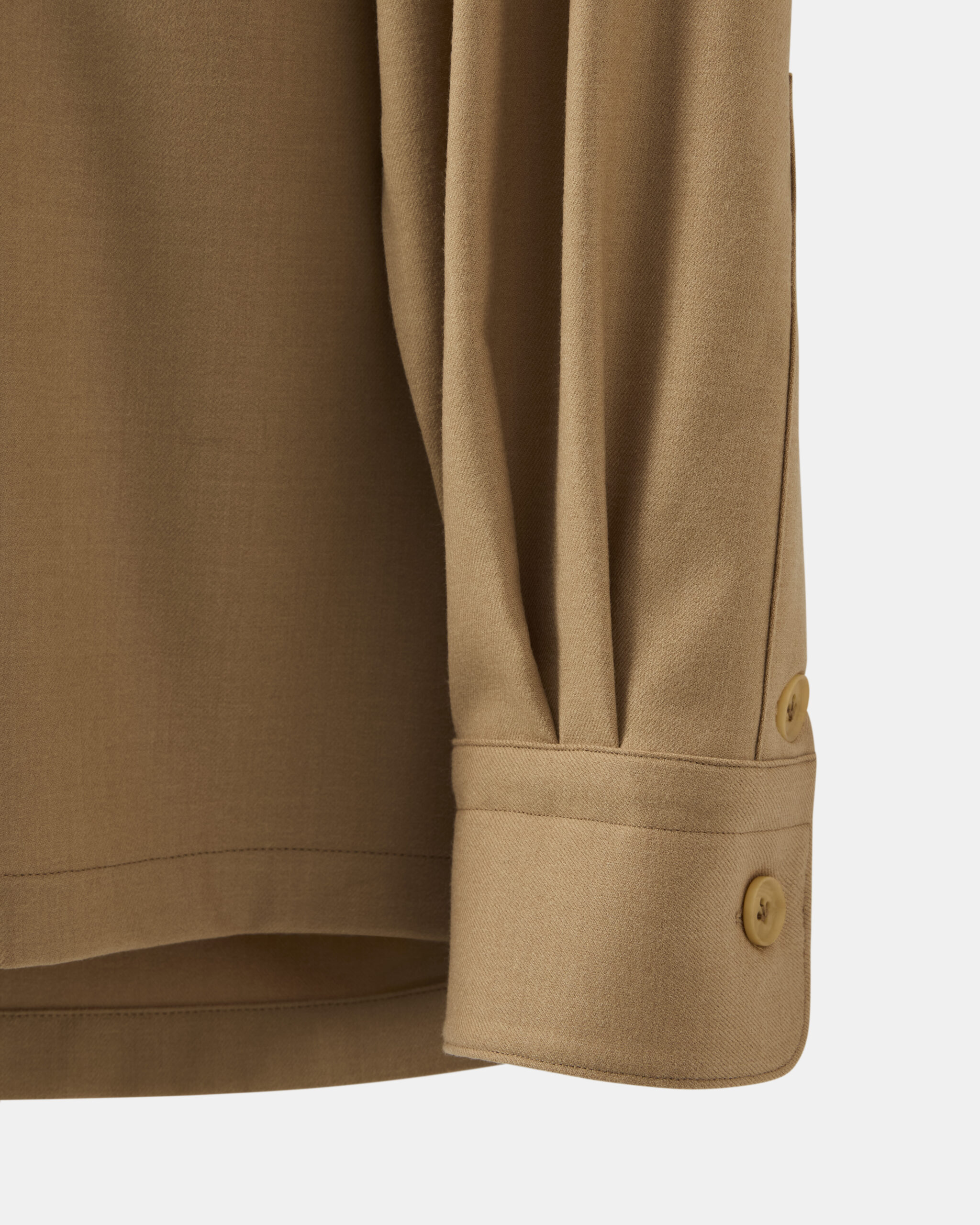 Custom Made Shirt Suit khaki beige camel brushed wool flannel image 4