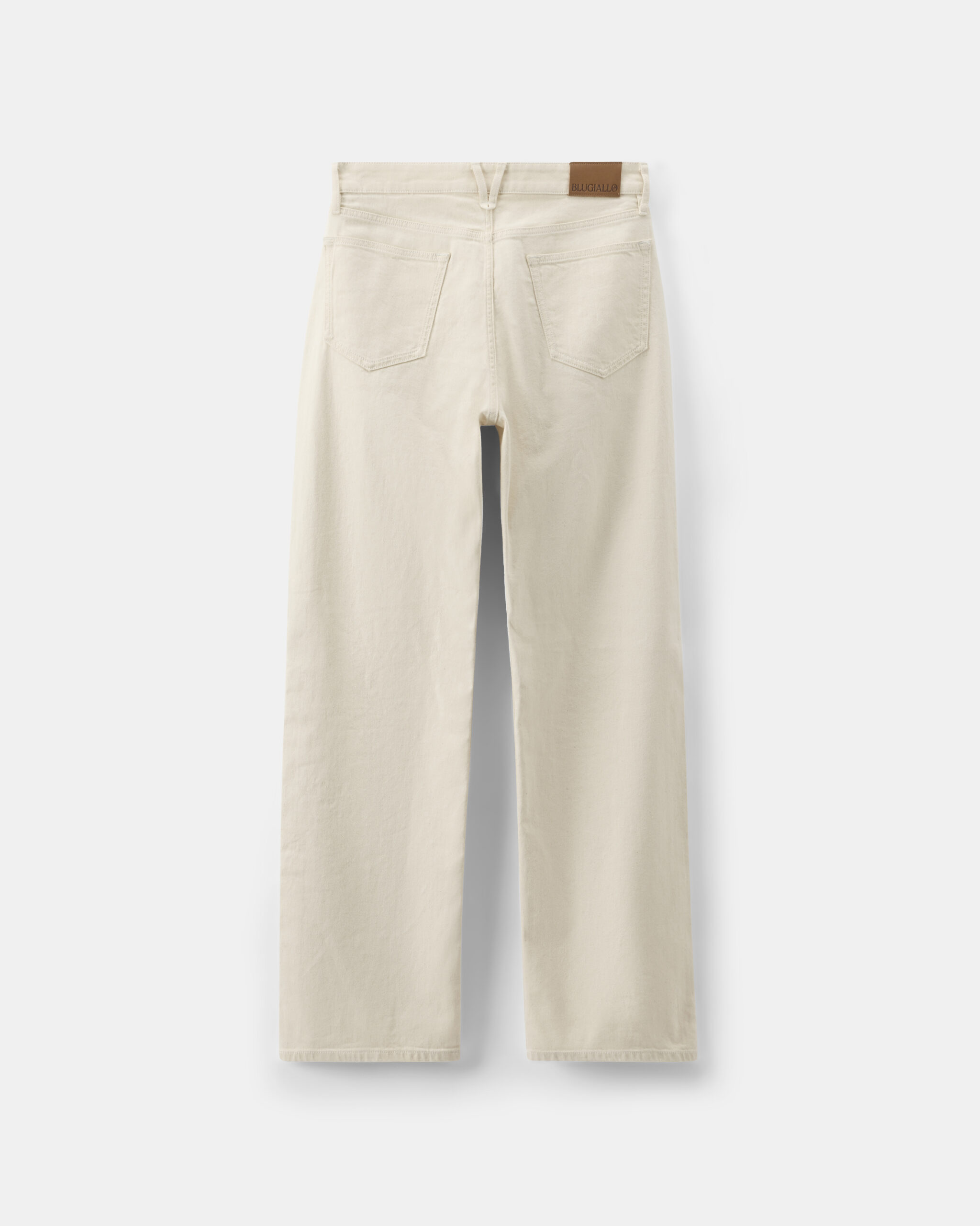Custom Made '90201' Jeans 9oz Ecru beige stretch denim image 3