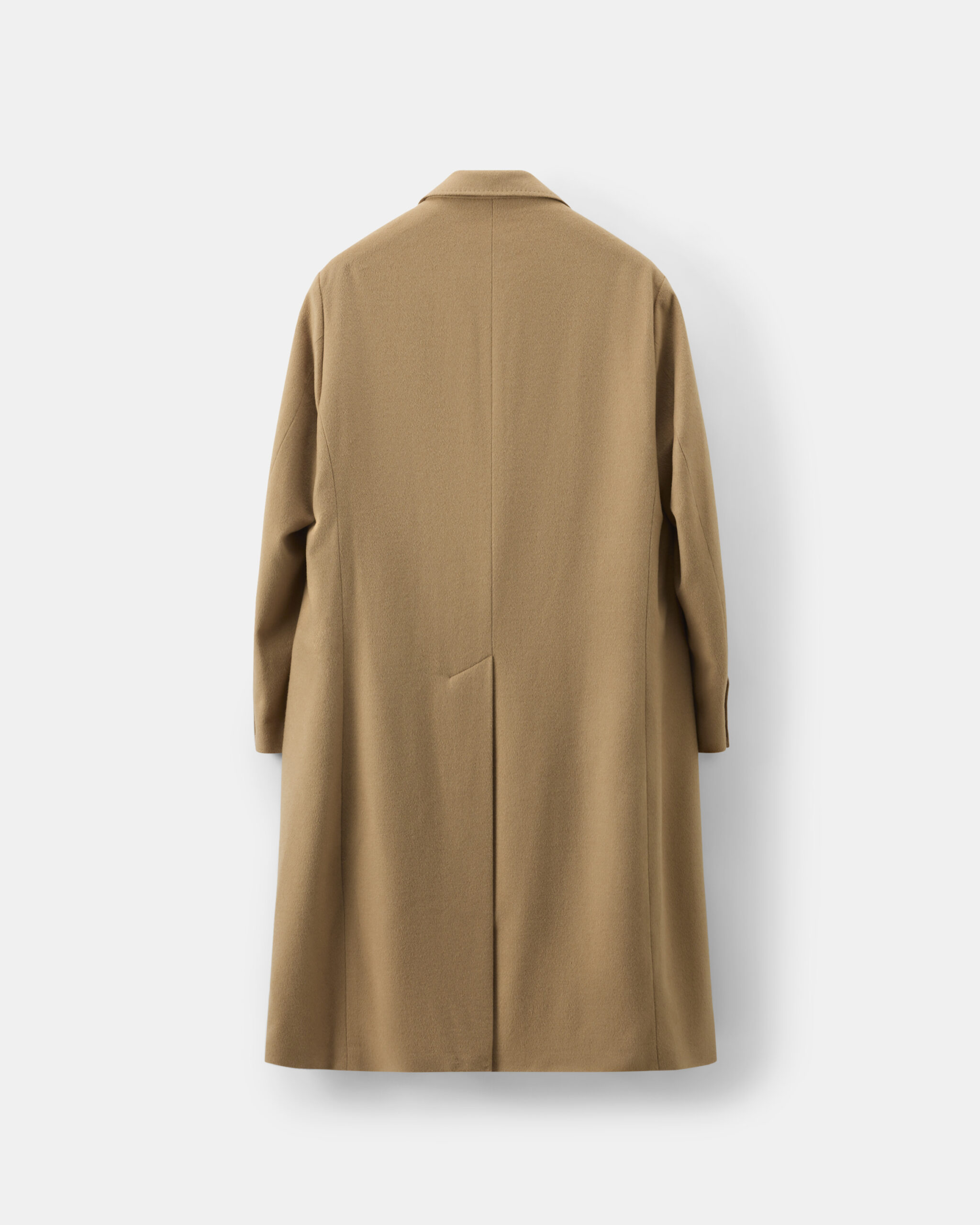 Custom Made 'Bactrian' Overcoat Soft beige brushed baby camel wool image 4