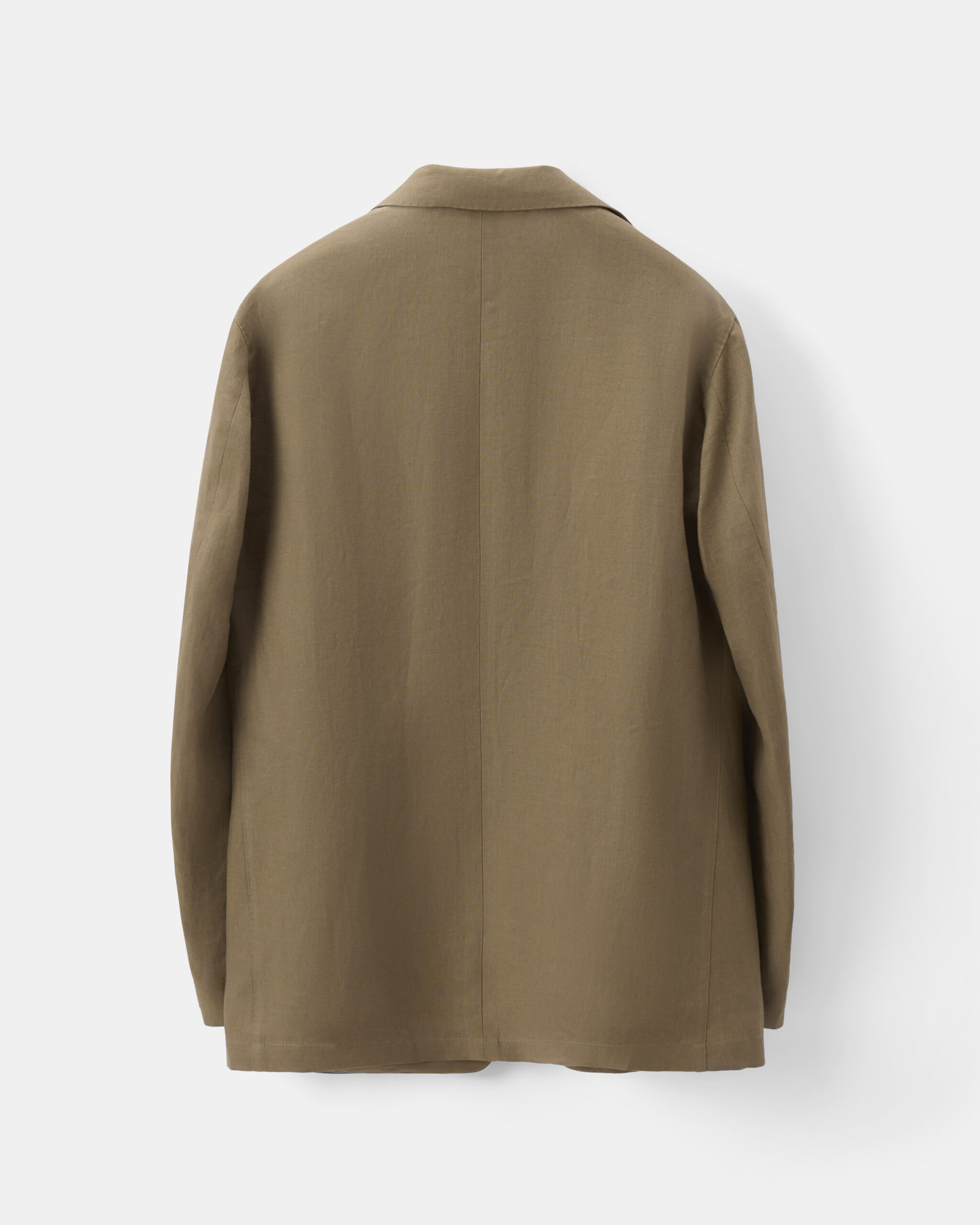 Custom Made Soft Suit Taupe Brown Pure Linen image 6