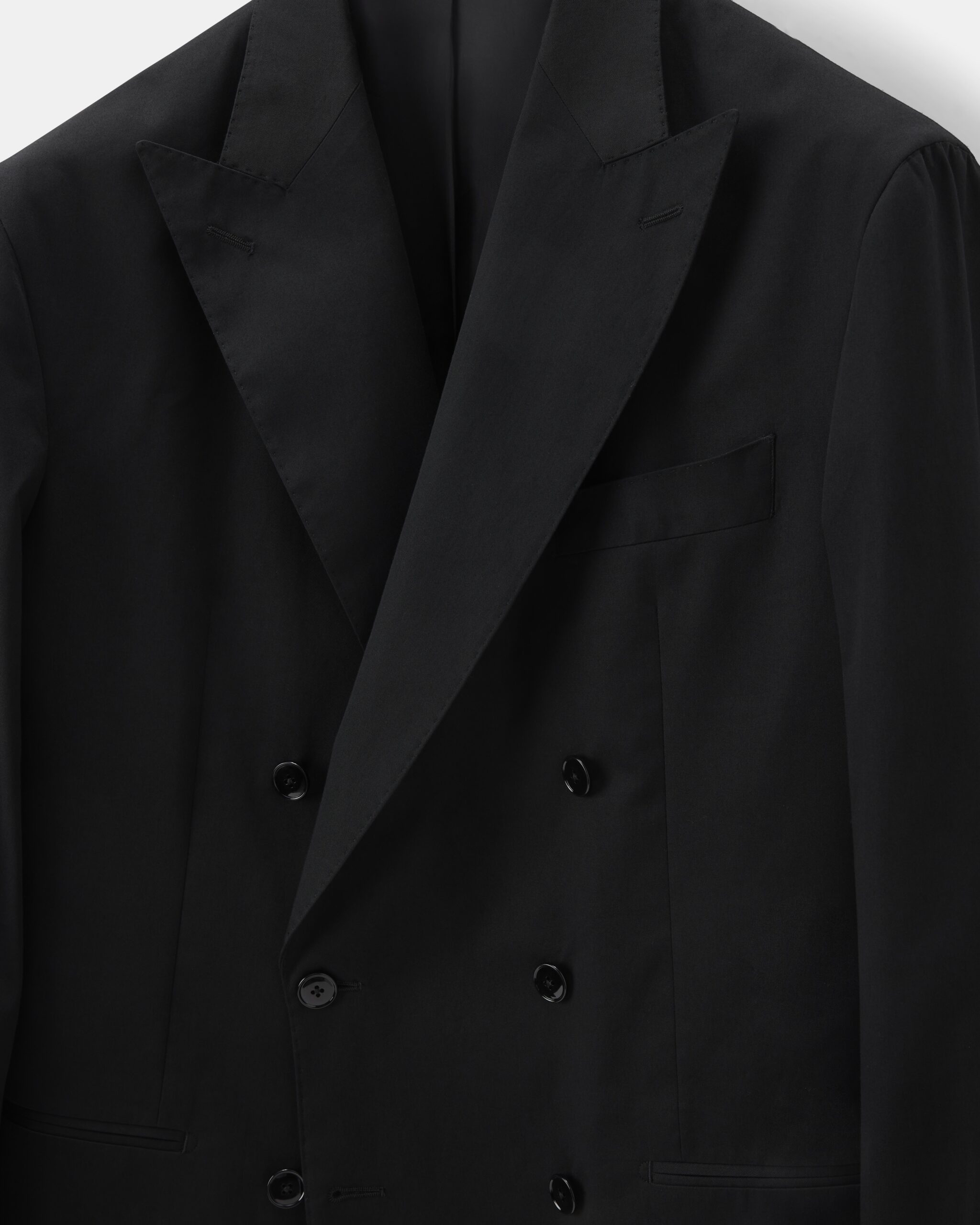 Custom Made Suit Pitch Black 'Iced' Cotton image 3