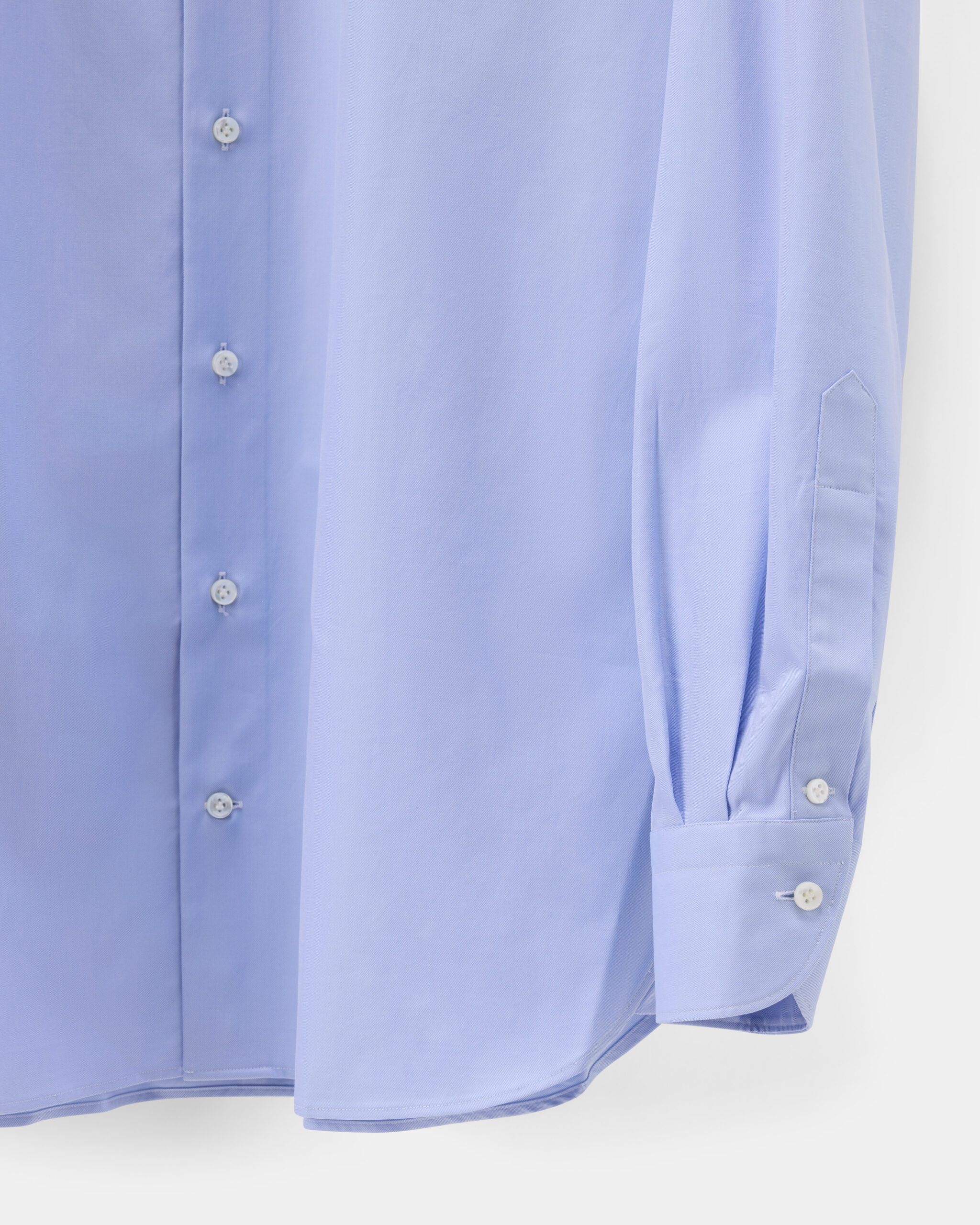 Custom Made 'Signature' shirt light blue 2-ply cotton fine twill image 3
