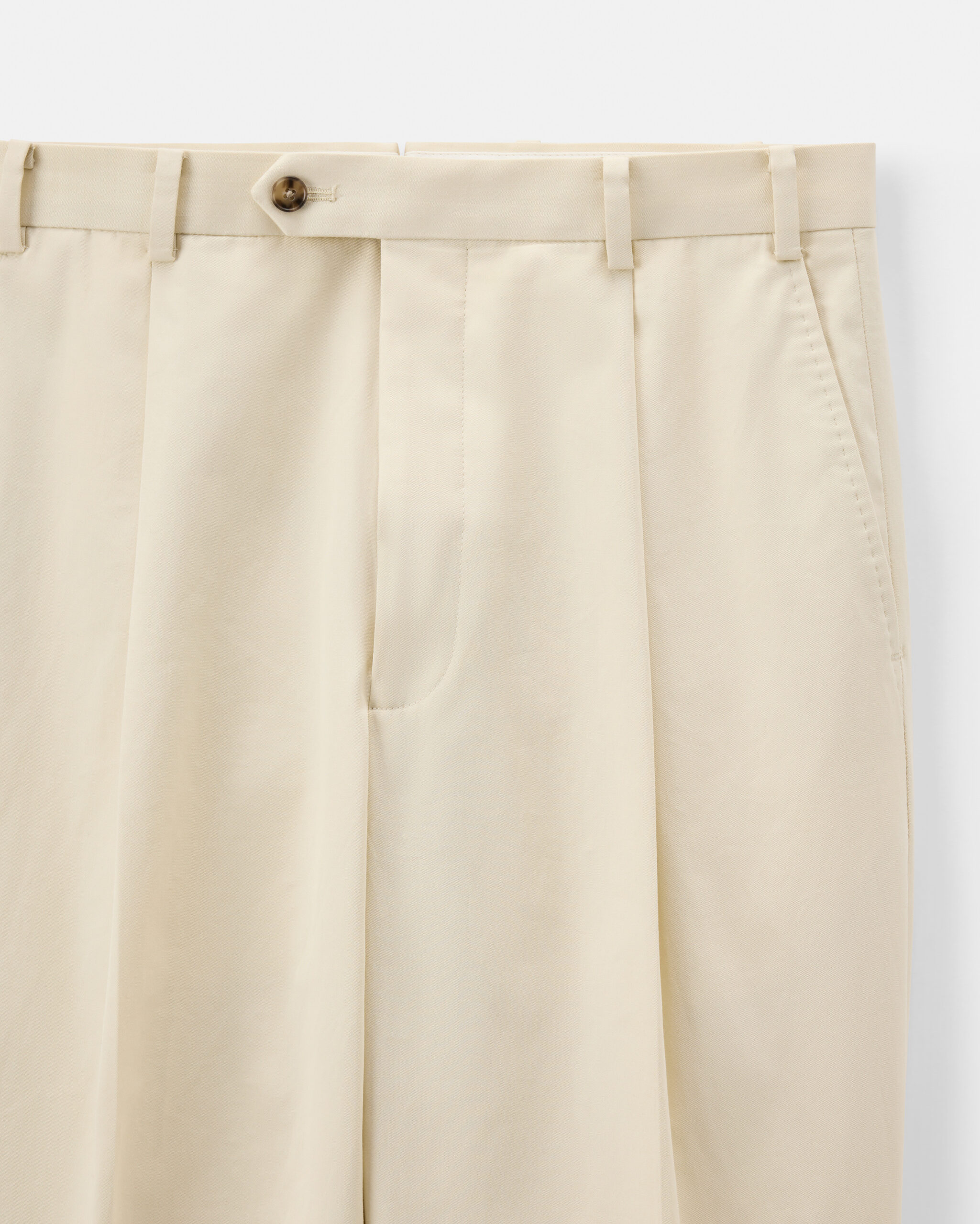 Custom Handmade Suit Beige 'Iced' Cotton image 6