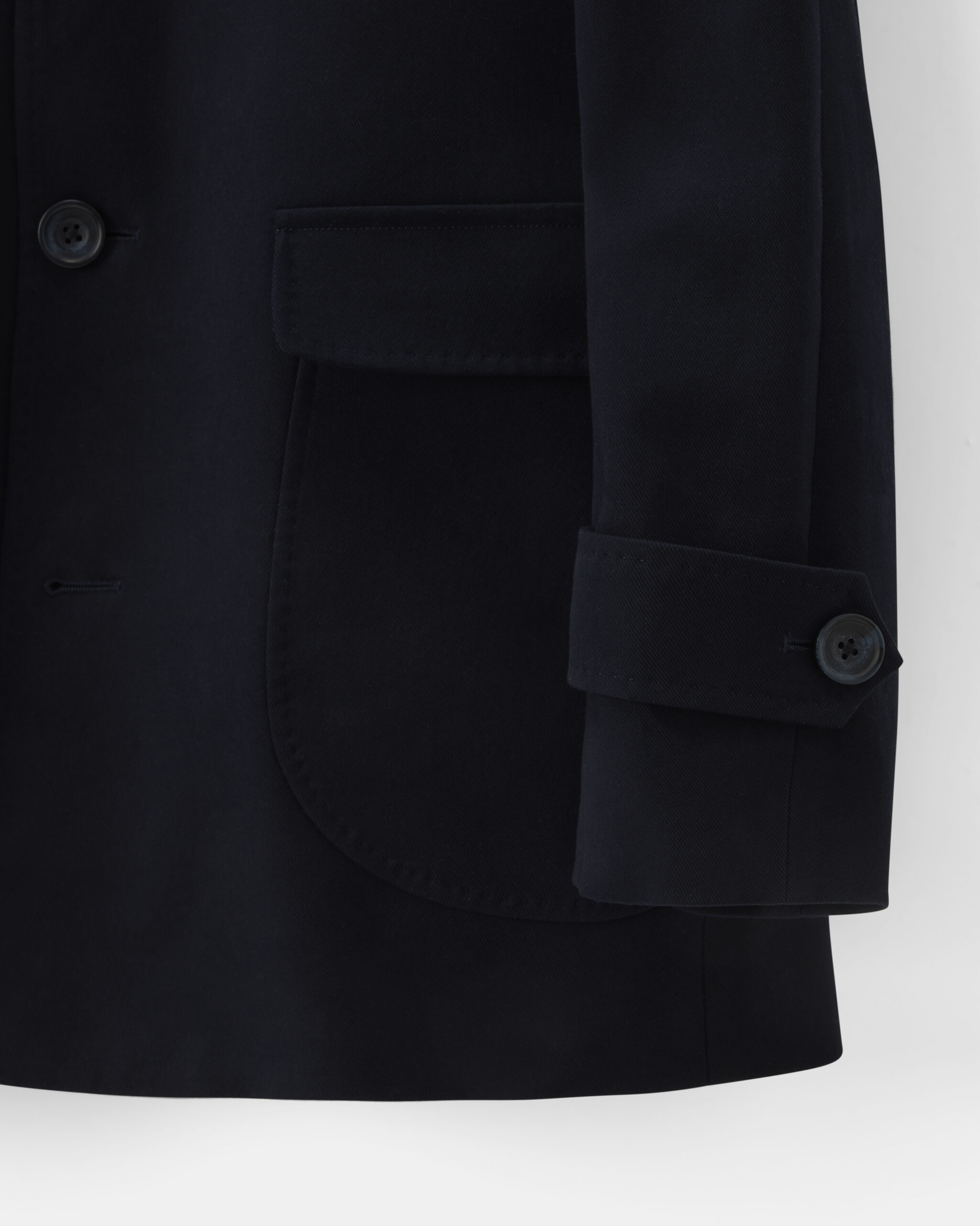 Custom Made 'Sloane' City Jacket Chelsea Blue Heavy Cotton Twill image 5