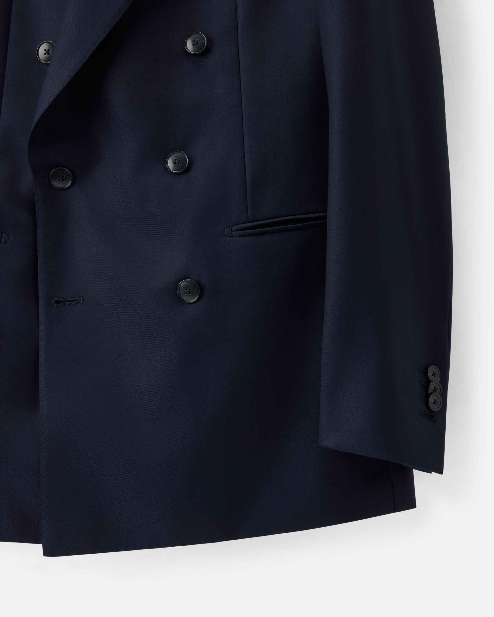 RTW 'Signature' Double Breasted Suit midnight blue wool twill image 5