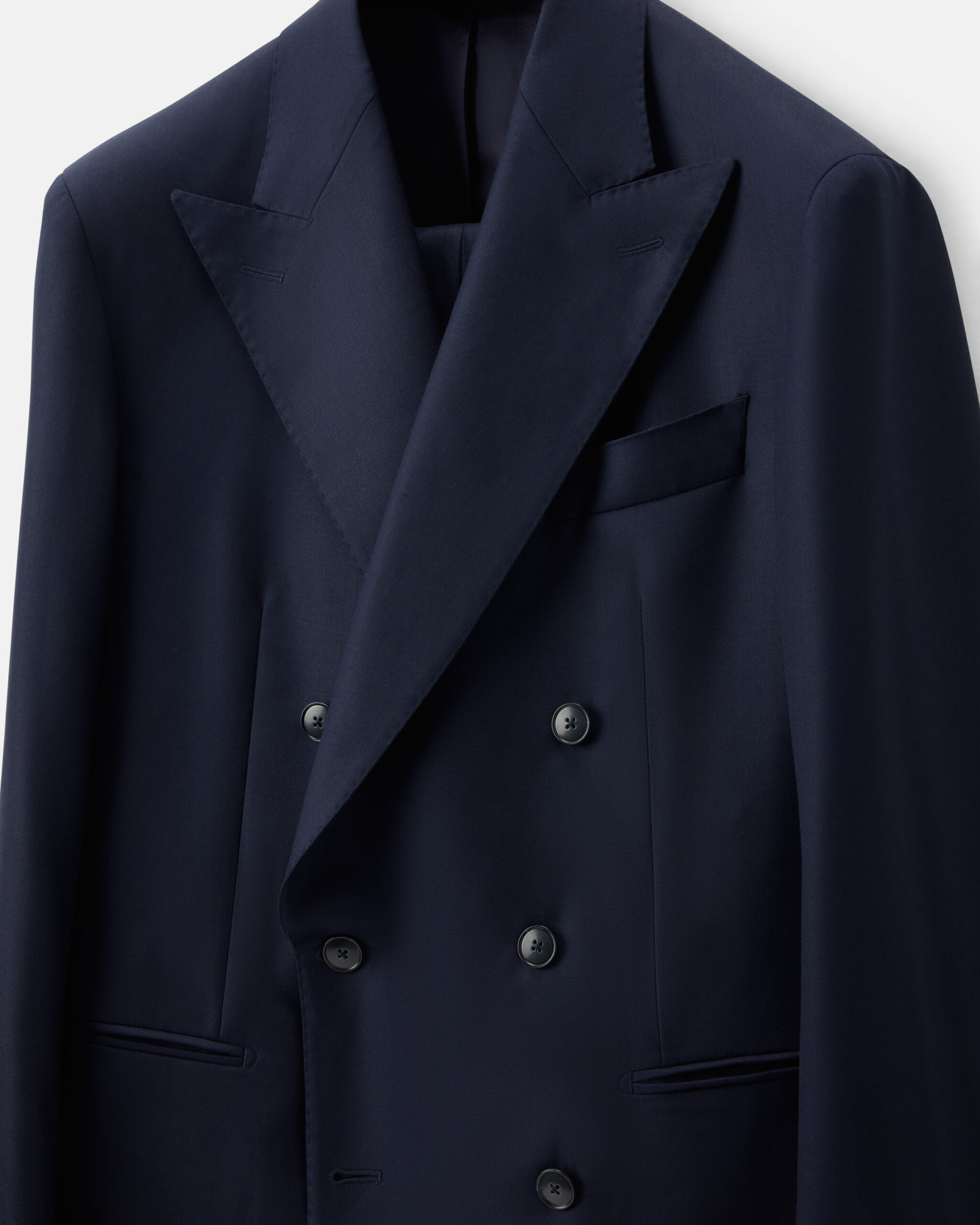 RTW 'Signature' Double Breasted Suit midnight blue wool twill image 3