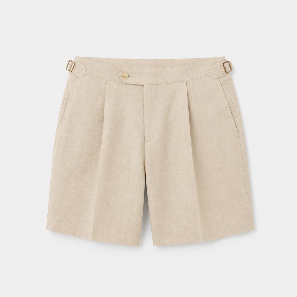 RTW Deck Shorts Dust Beige Pure Linen