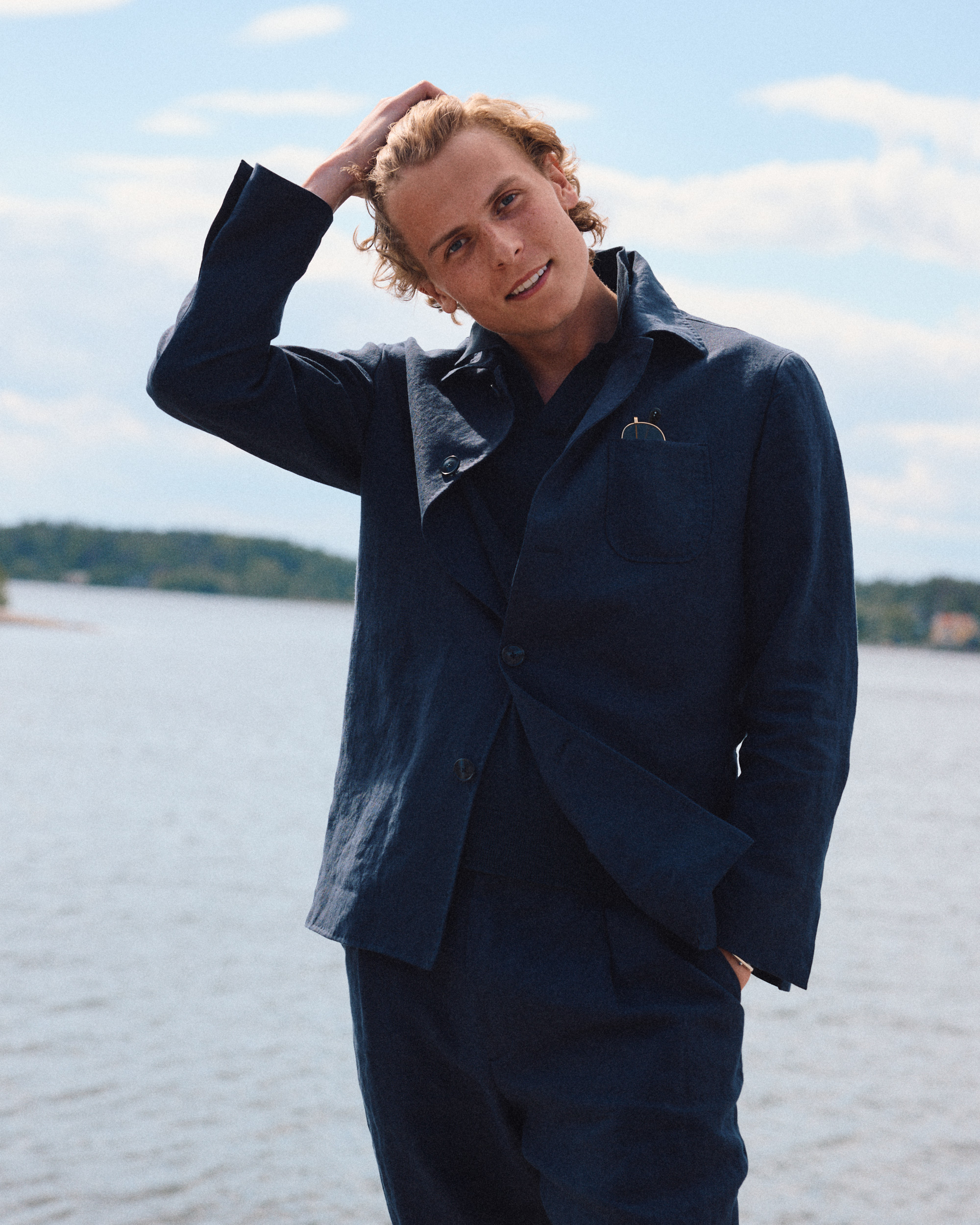 RTW SS´26 Limited Shirt Jacket Navy Blue Pure Linen image 3