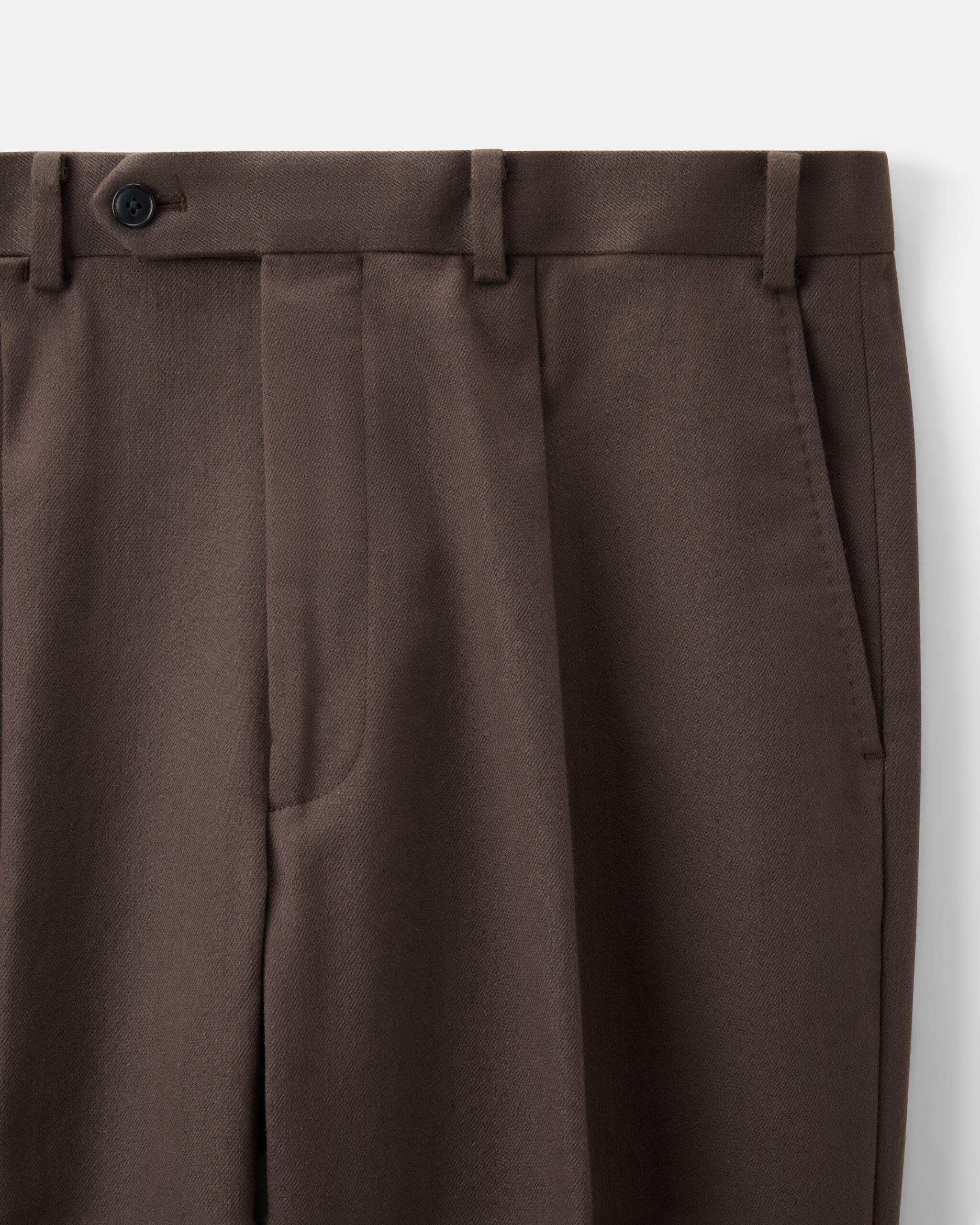 Custom Made Dress Trouser Dark Brown Heavy Cotton Twill image 3