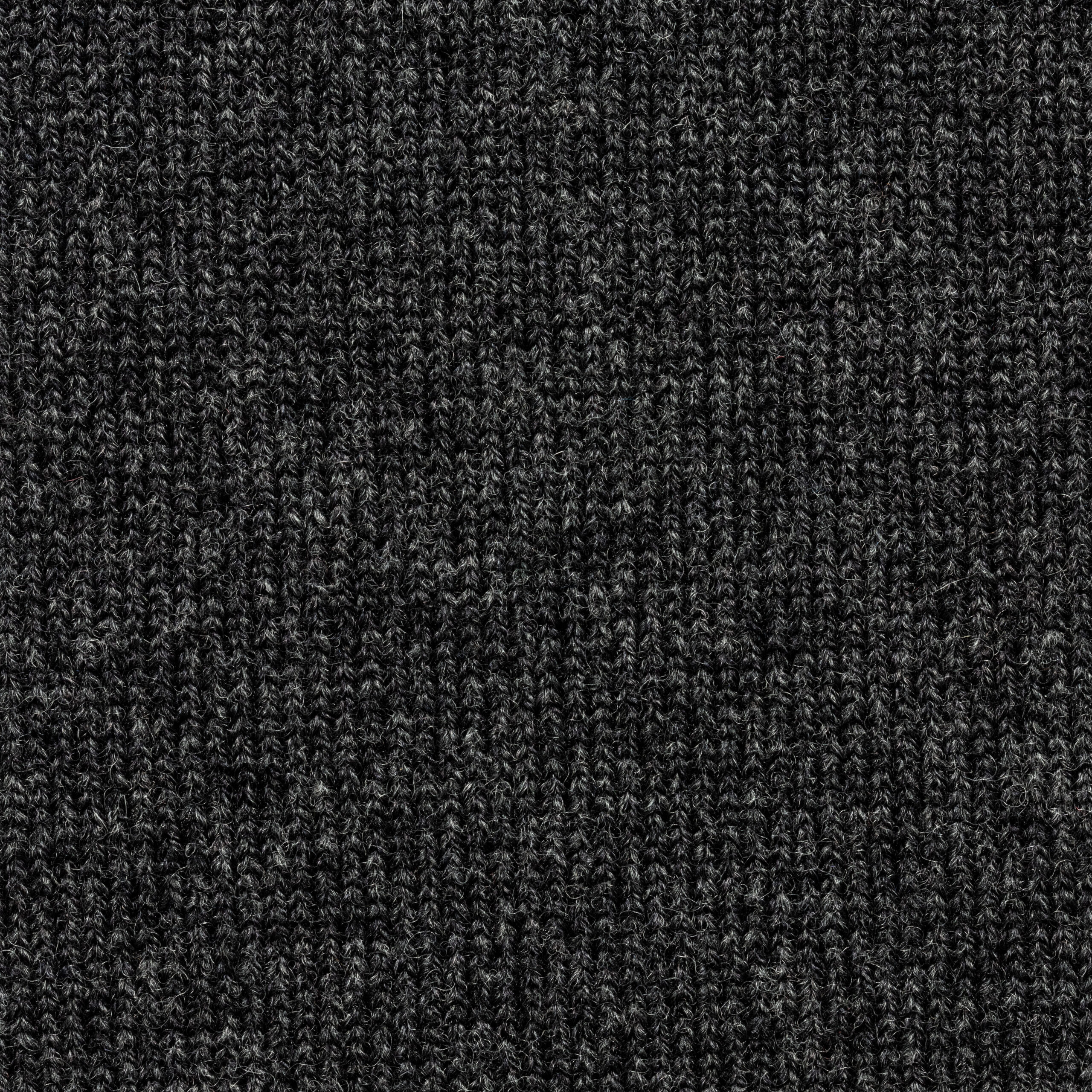 RTW 'Signature' Wide Rib Rollneck Anthracite Grey Wool & Cashmere image 5