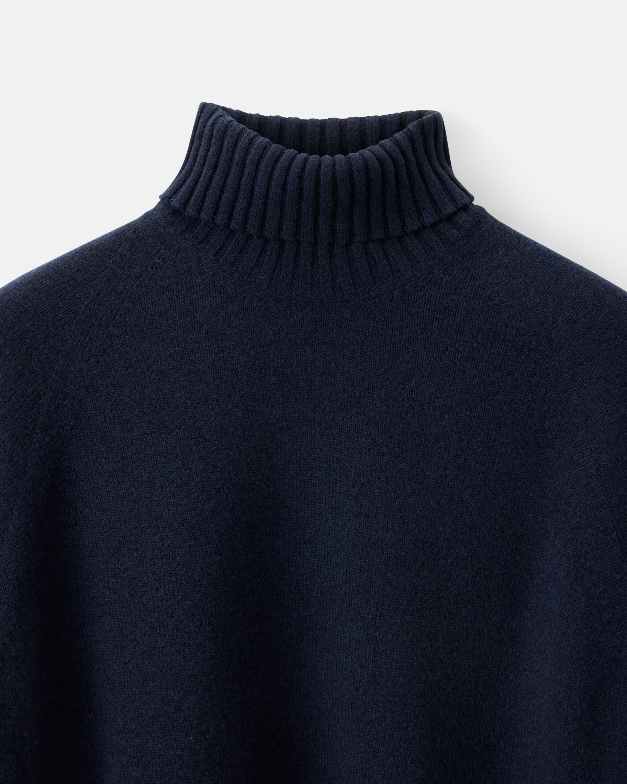 RTW 'Signature' Wide Rib Rollneck Midnight Blue Wool & Cashmere image 4