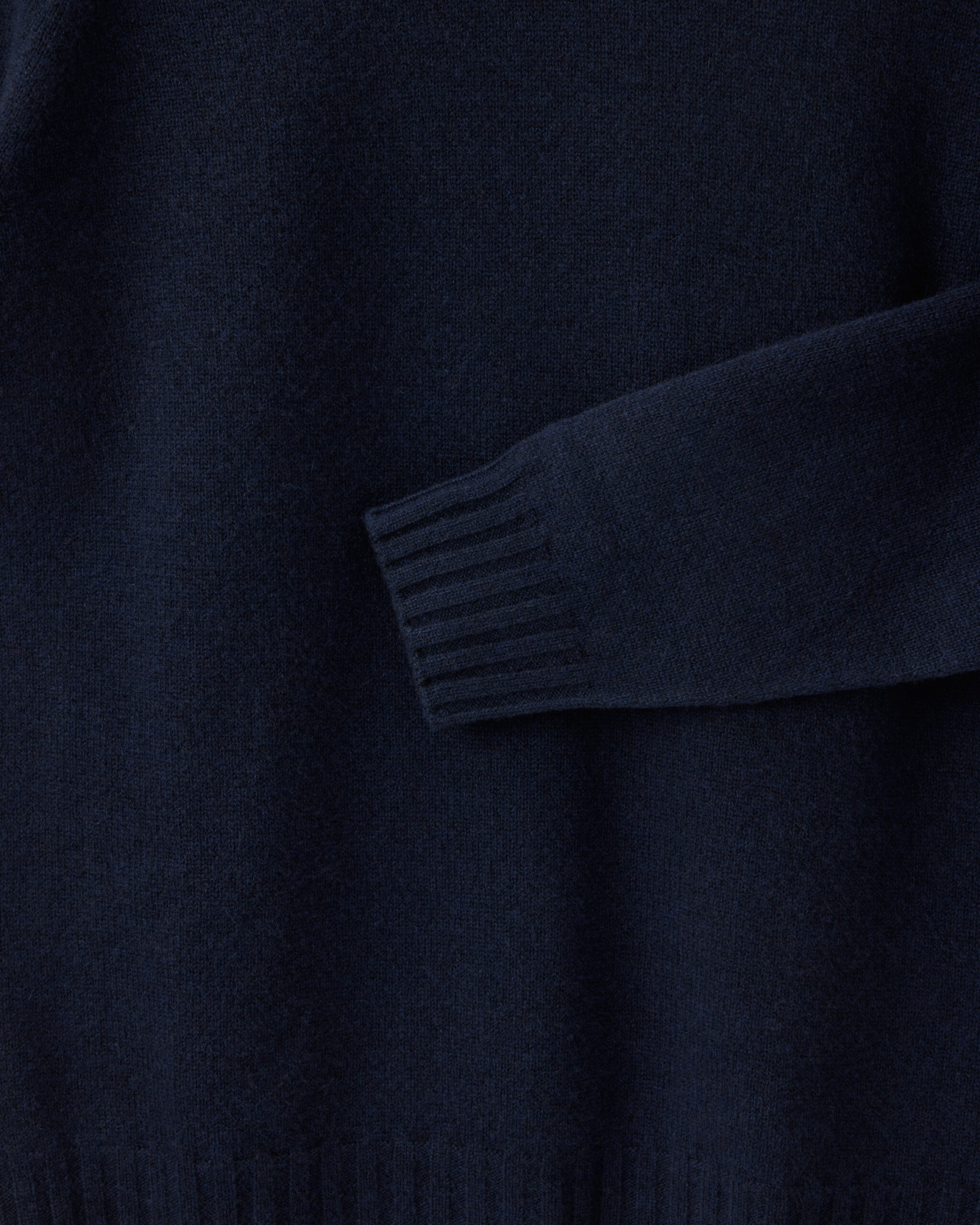 RTW 'Signature' Wide Rib Rollneck Midnight Blue Wool & Cashmere image 3