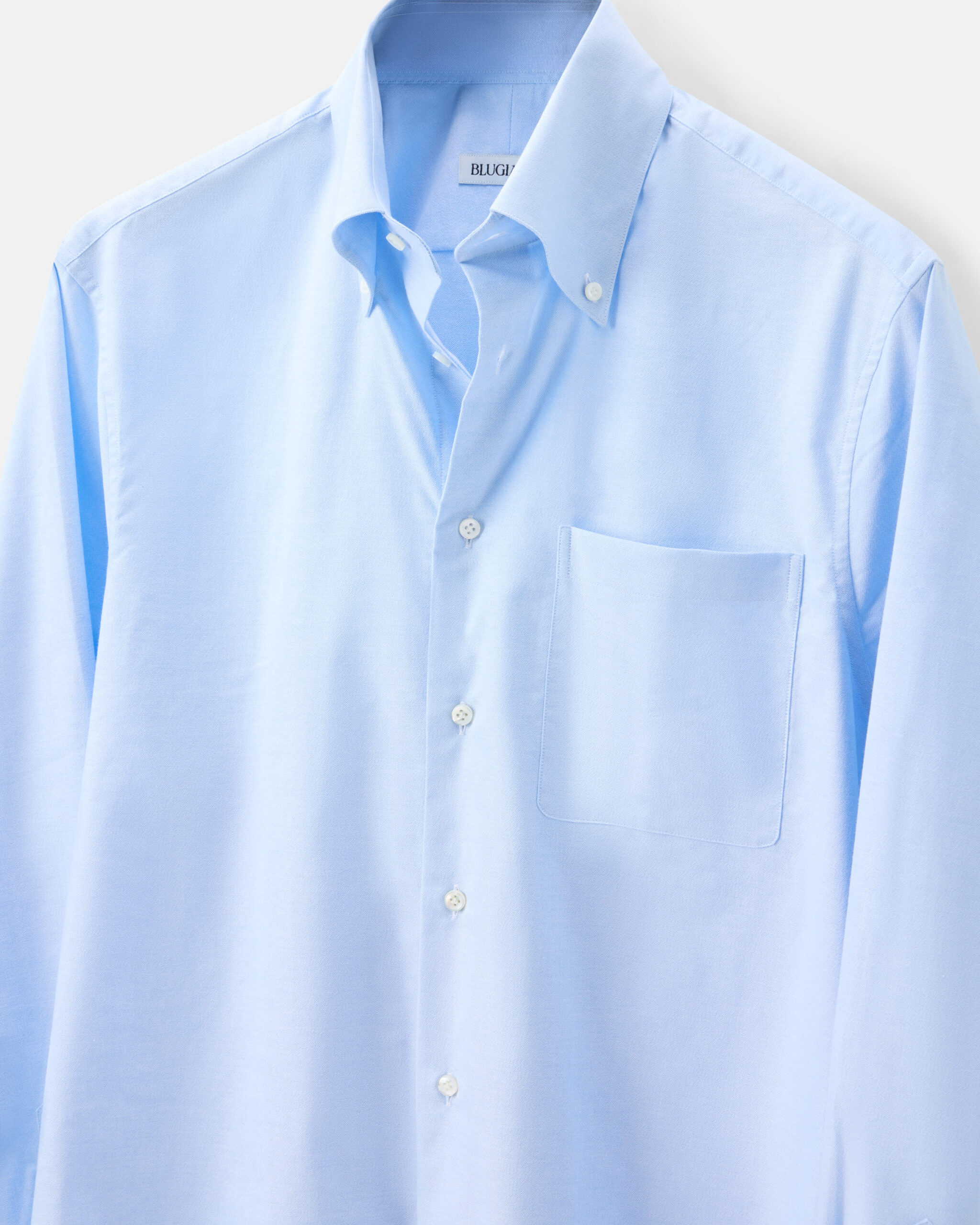 RTW 'Sloane' Shirt Light Blue Heavy Cotton Oxford Stretch image 4