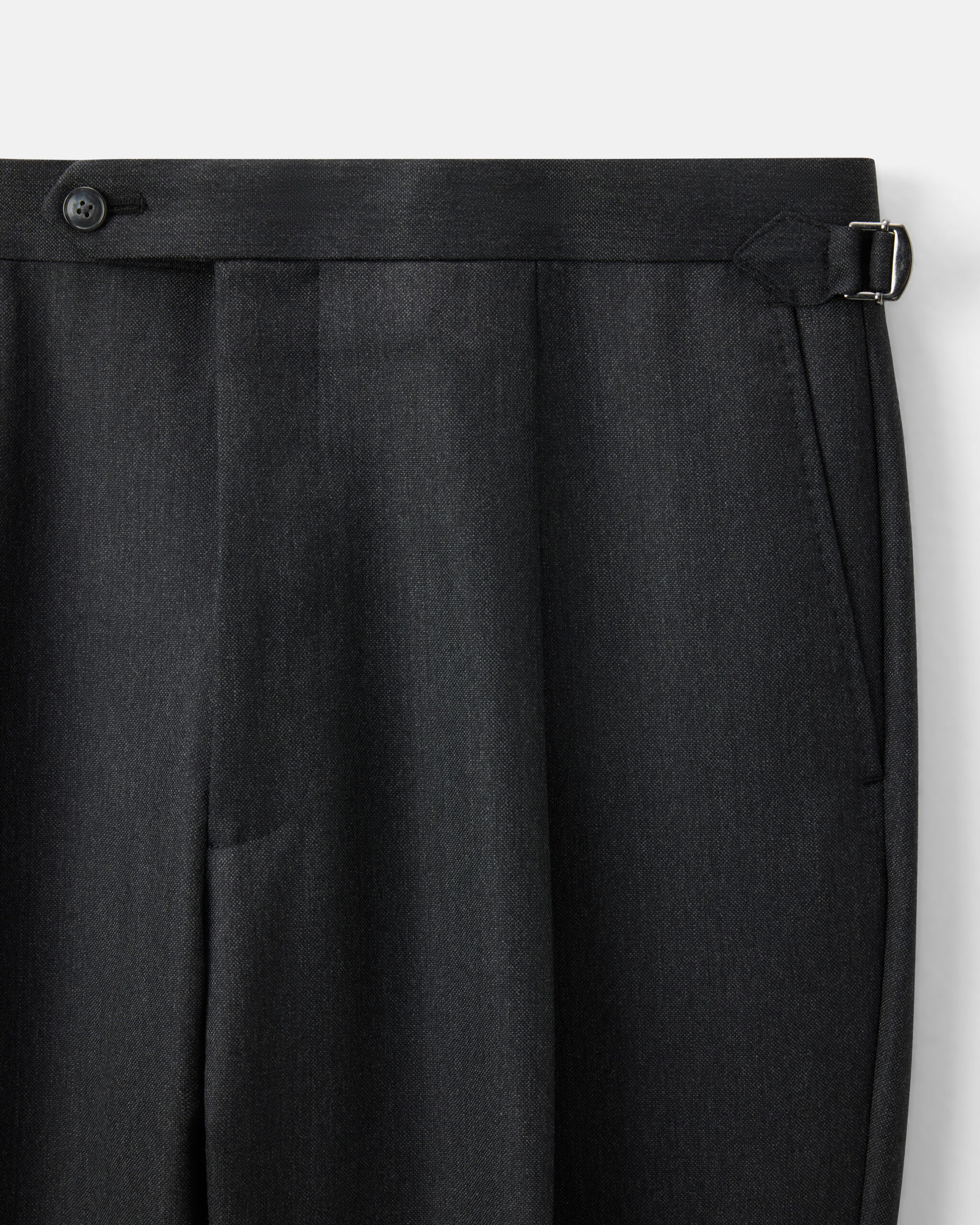 Custom Made 'Armour Drape' suit dark grey wool image 6