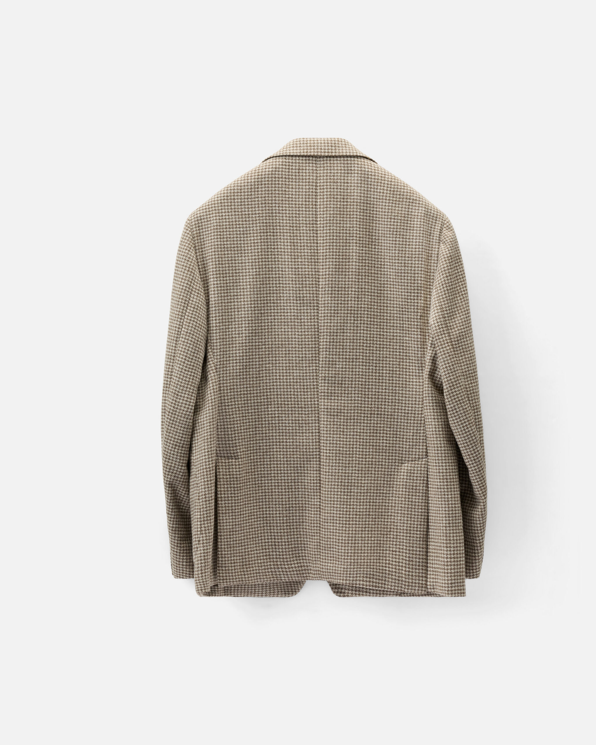 RTW Limited Jacket Brown Beige Wool & Cashmere Houndstooth image 4